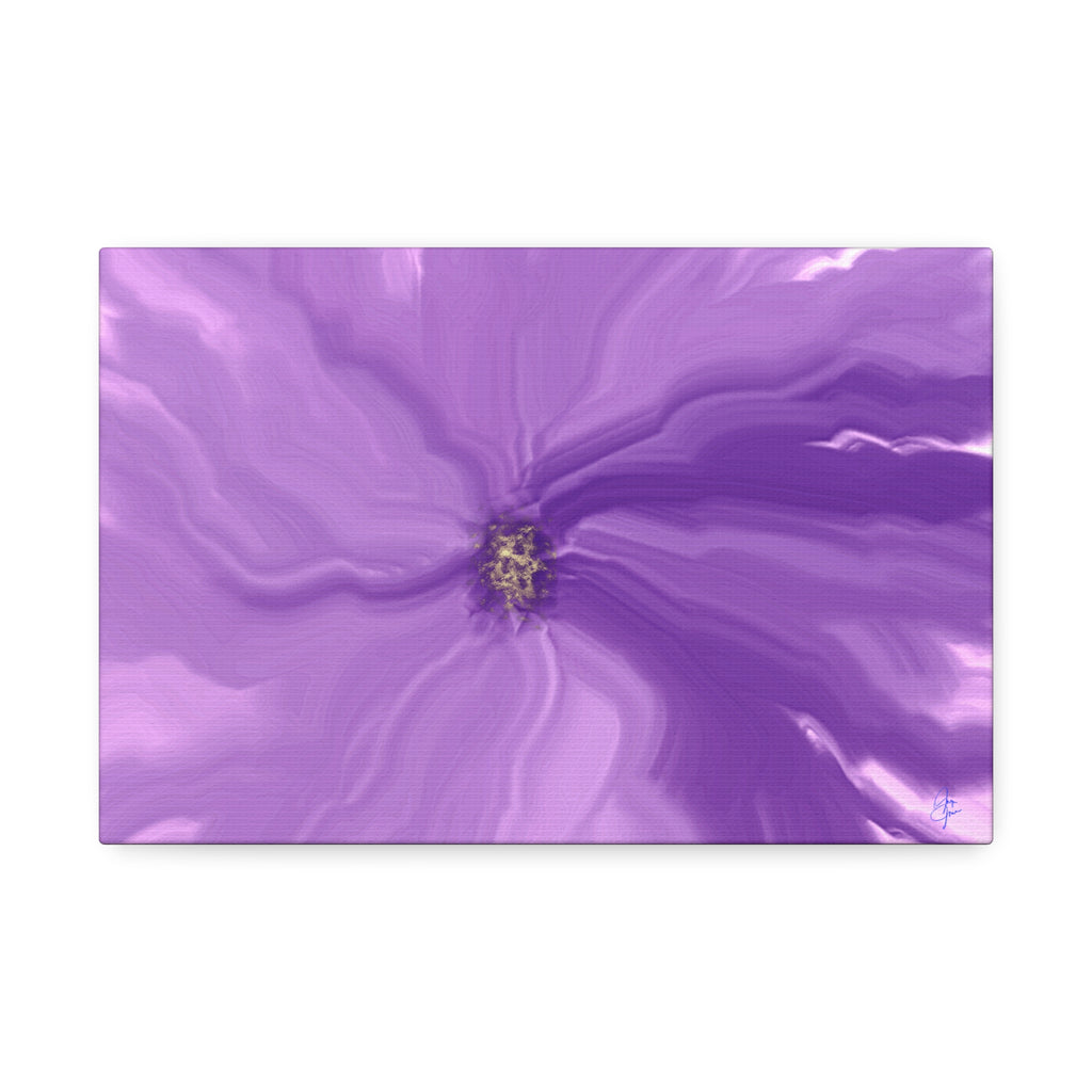 Abstract Purple Swirl Canvas Art – Stretched 1.5"