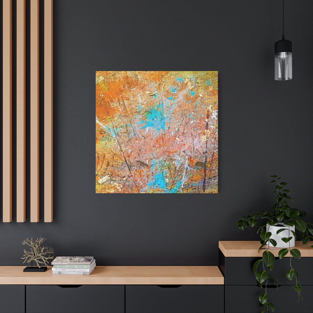 Matte Canvas Wall Art — 'Walk in the Woods' Abstract by Angie Jones (Stretched 1.25")