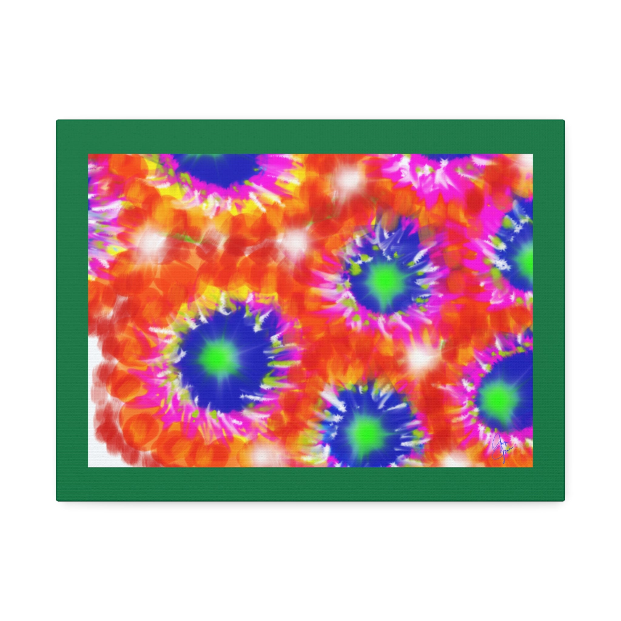 Tie-Dye Burst Canvas Print — Vibrant Abstract Wall Art