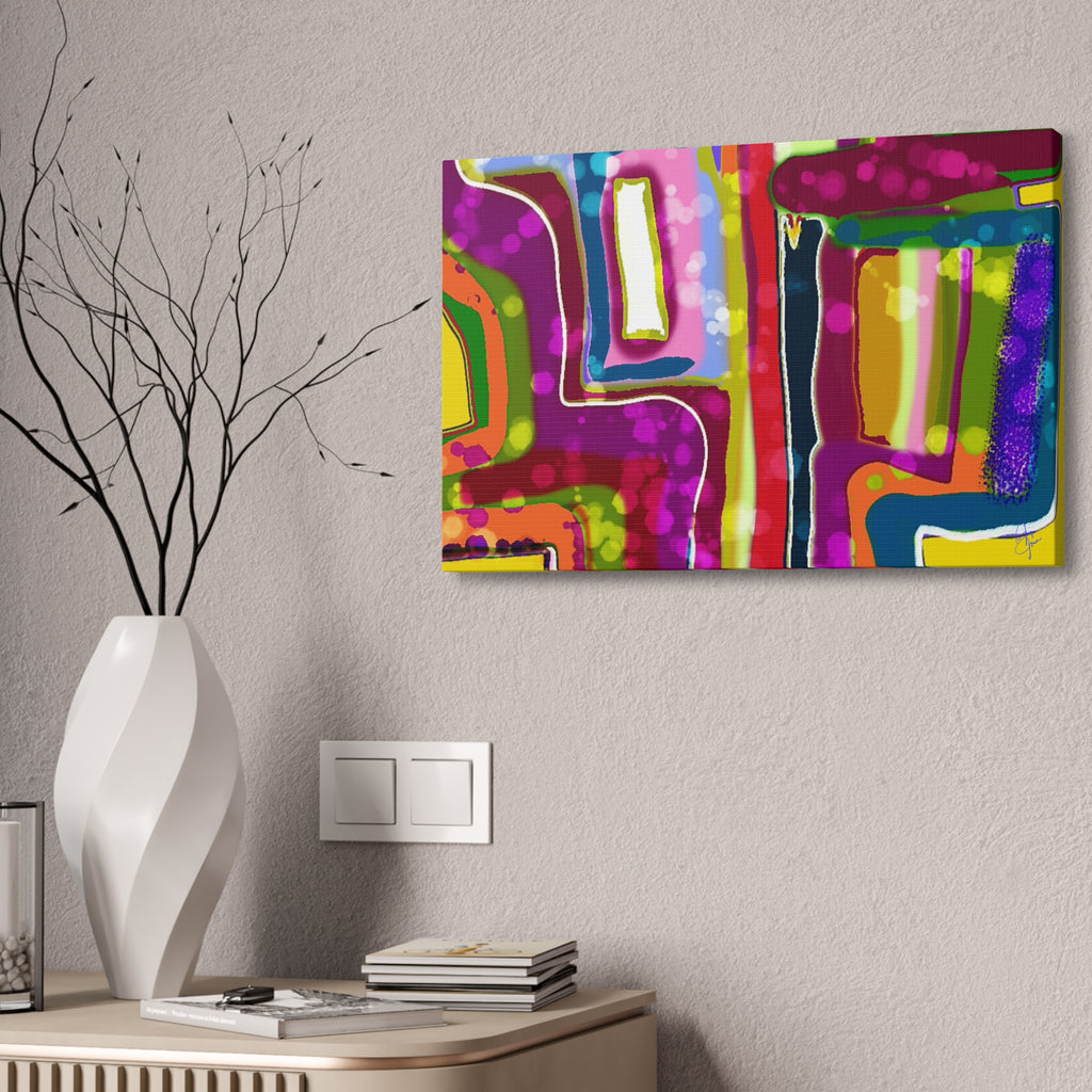 Abstract Colorburst Canvas – Vibrant Pop Art Wall Decor