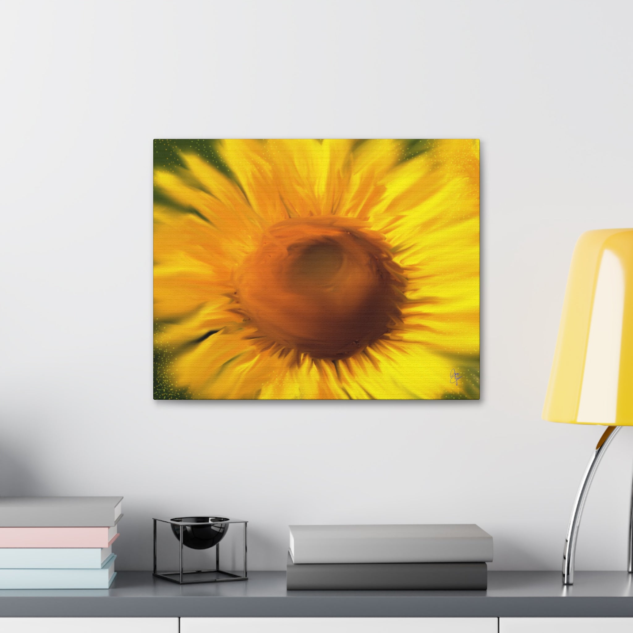 Sunflower Canvas Wall Art — Vibrant Floral Stretched Canvas