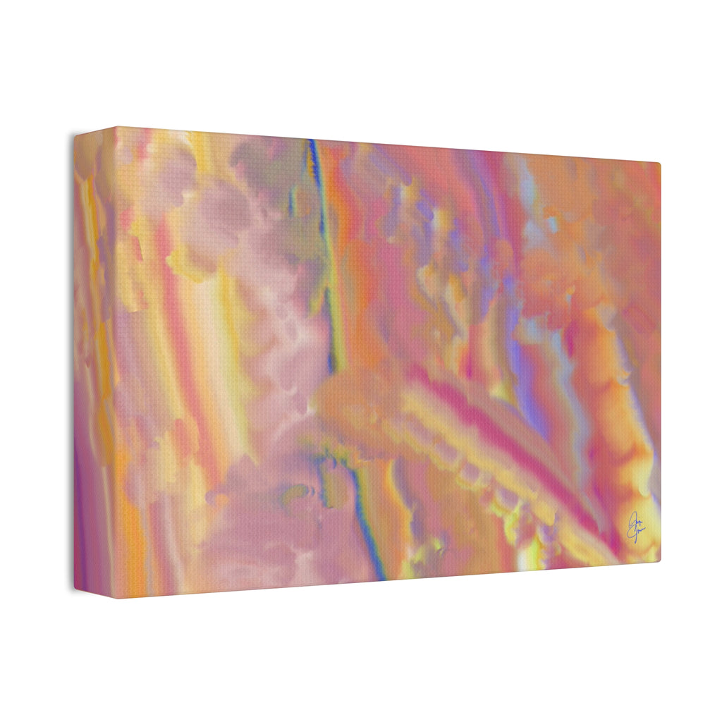 Abstract Sunset Hues Canvas — 1.5" Stretched Wall Art