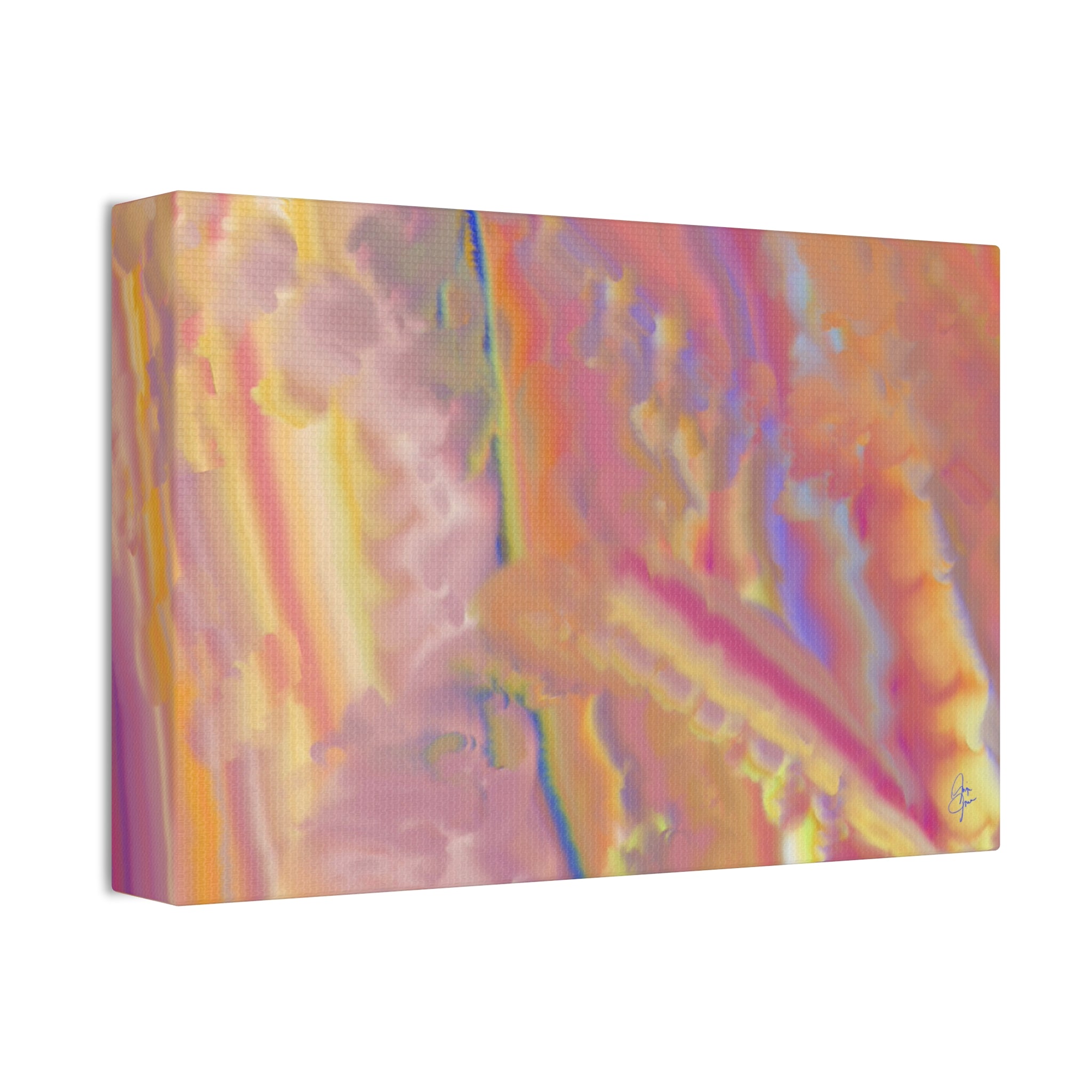Abstract Sunset Hues Canvas — 1.5" Stretched Wall Art