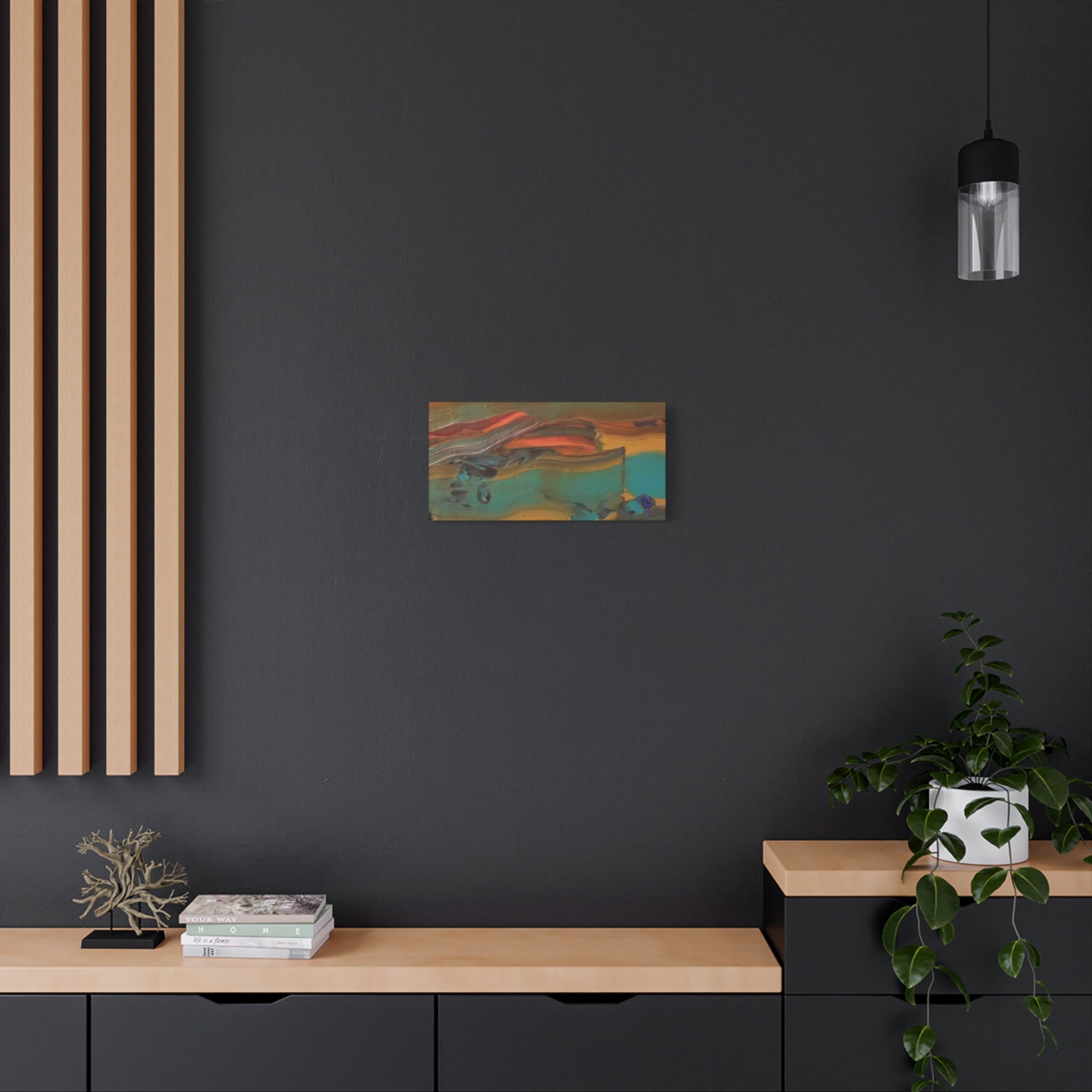Abstract Colorwave Matte Canvas Print — Stretched 1.25" Wall Art