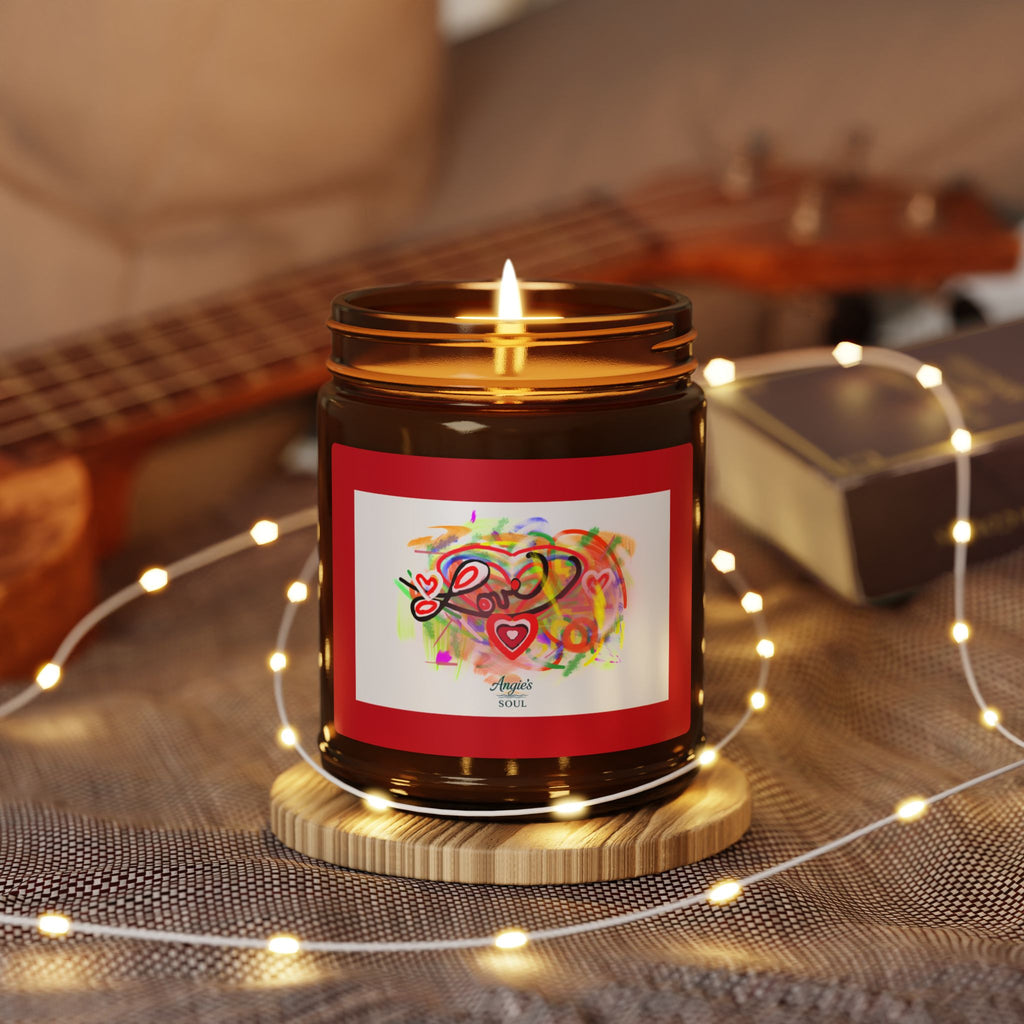 Valentine Scented Soy Candle — Amber Jar (Multi-Size)