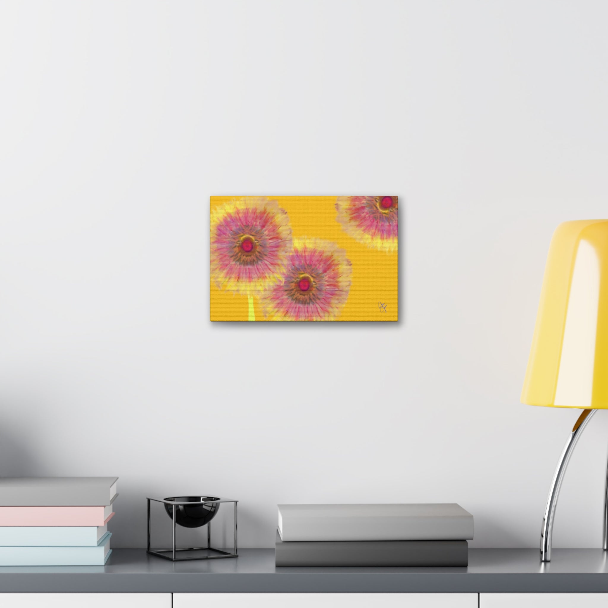 Sunburst Floral Canvas Print – Stretched 1.5'' Wall Art
