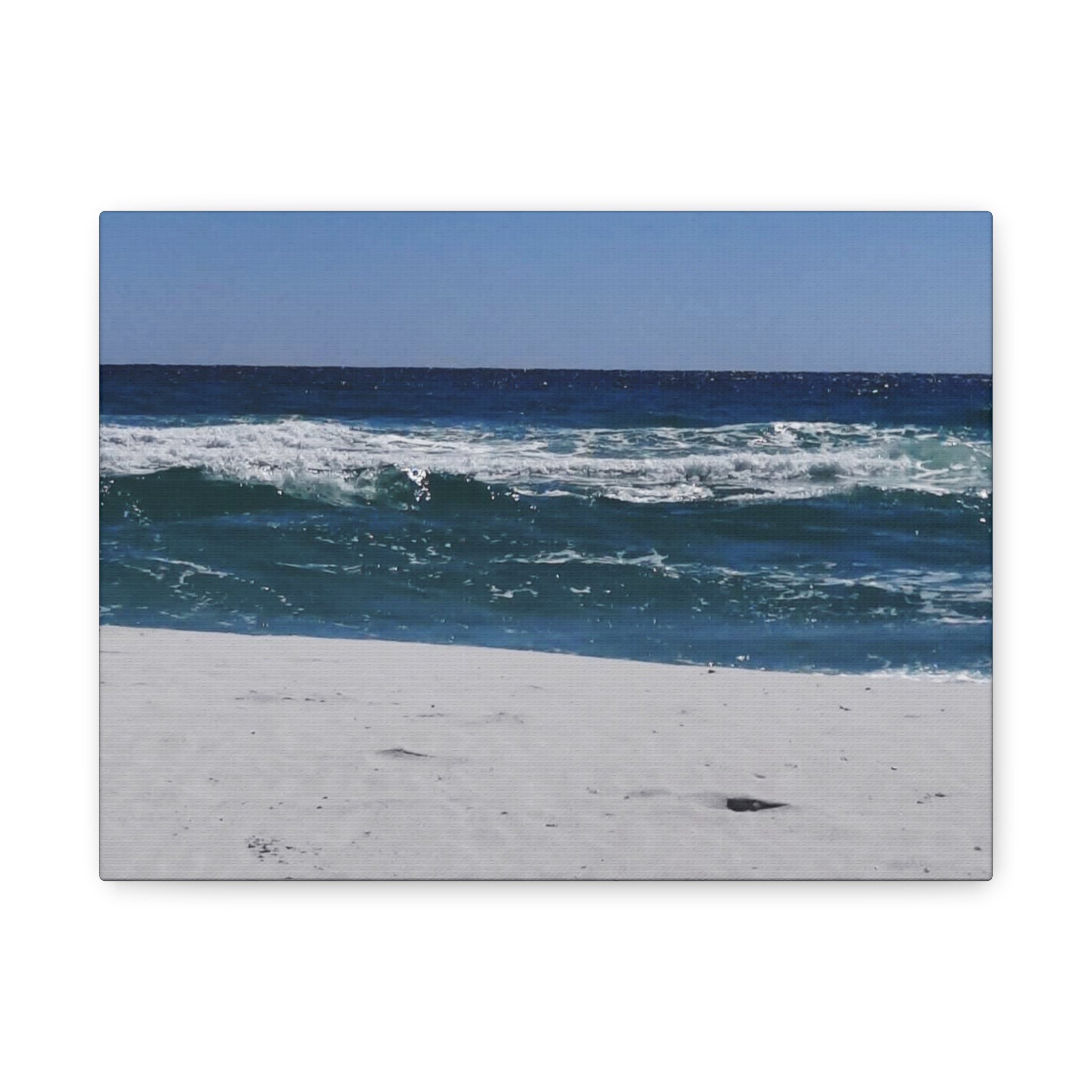Ocean Waves Beach Canvas Print — Matte Stretched Wall Art