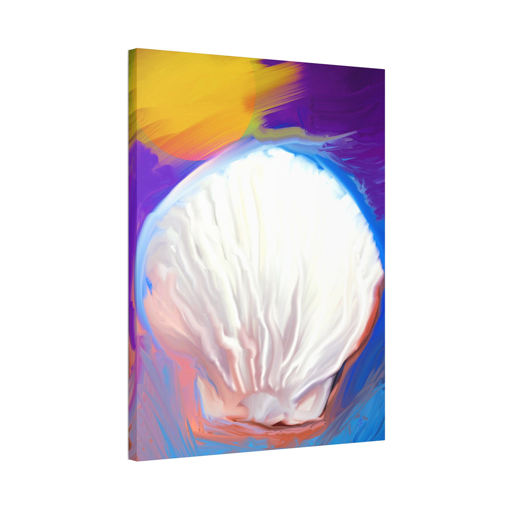 Seashell Dream Canvas Stretch — Pastel Beach Wall Art (1.5" Stretched)