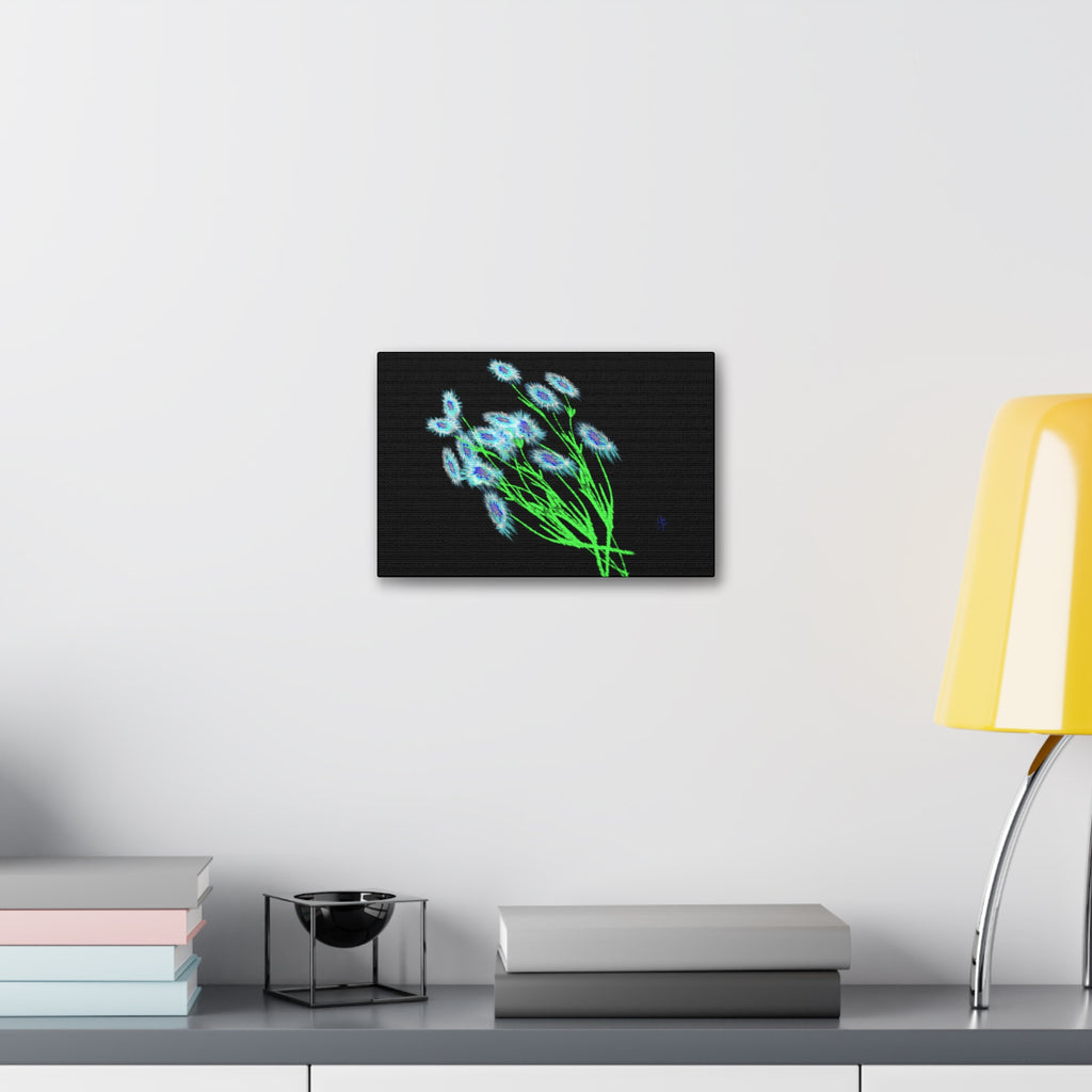 Neon Wildflower Canvas Print