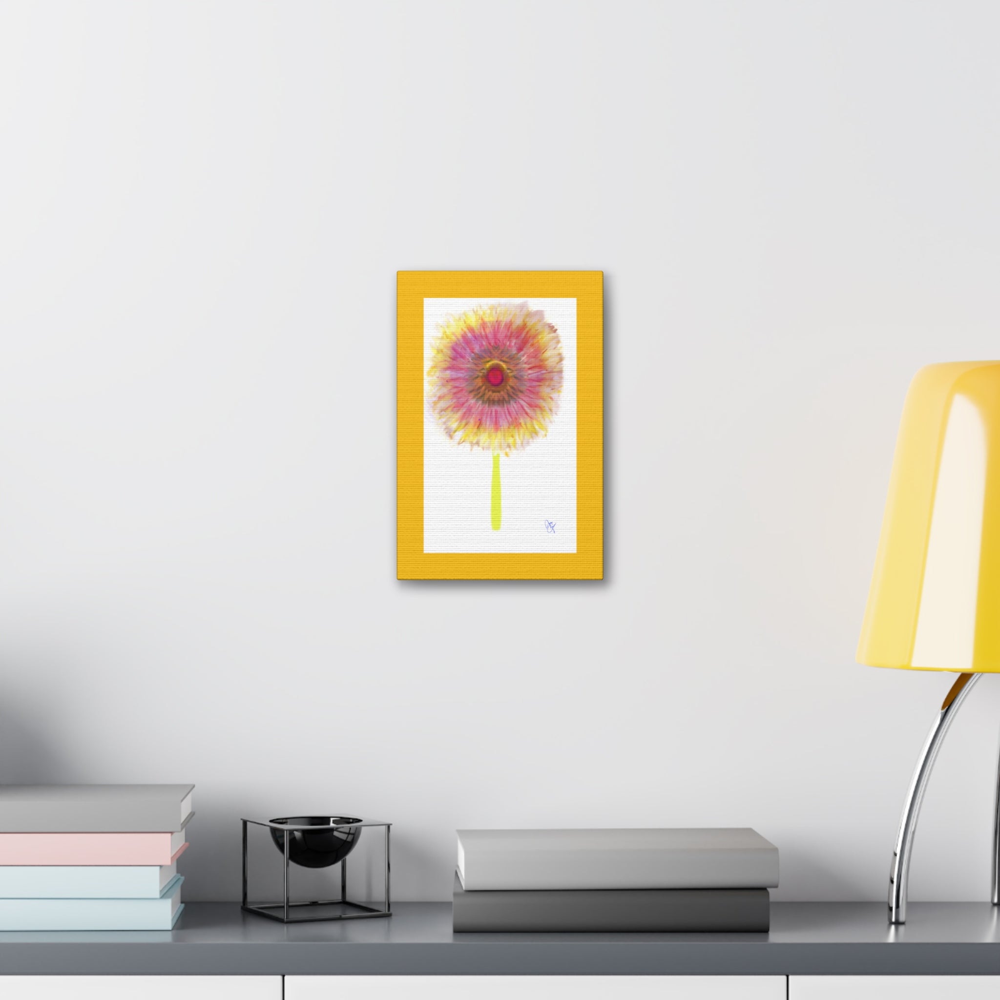 Sunburst Floral Canvas Print – Stretched 1.5'' Wall Art