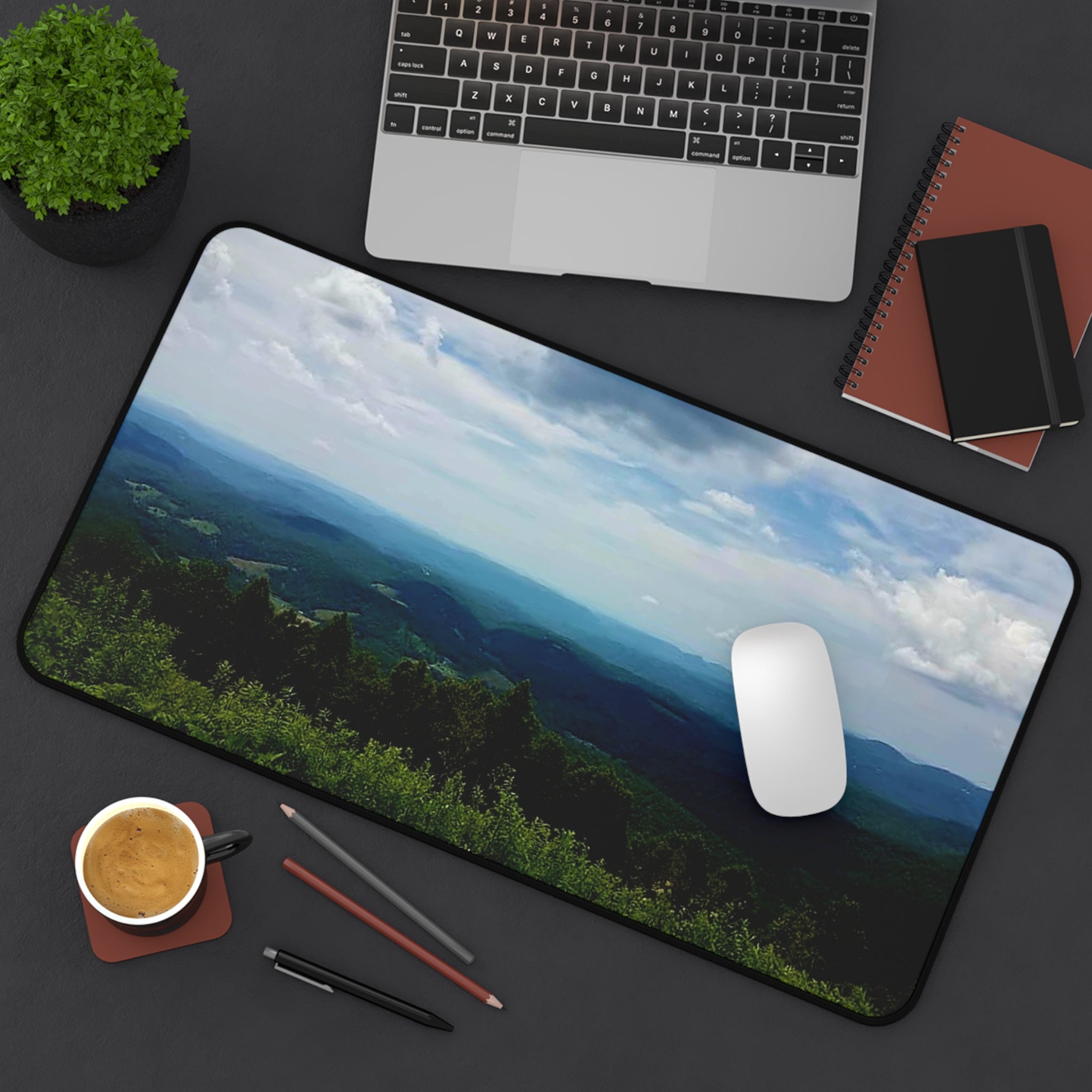 Mountain Vista Desk Mat — Scenic Blue Ridge Landscape Mouse Pad