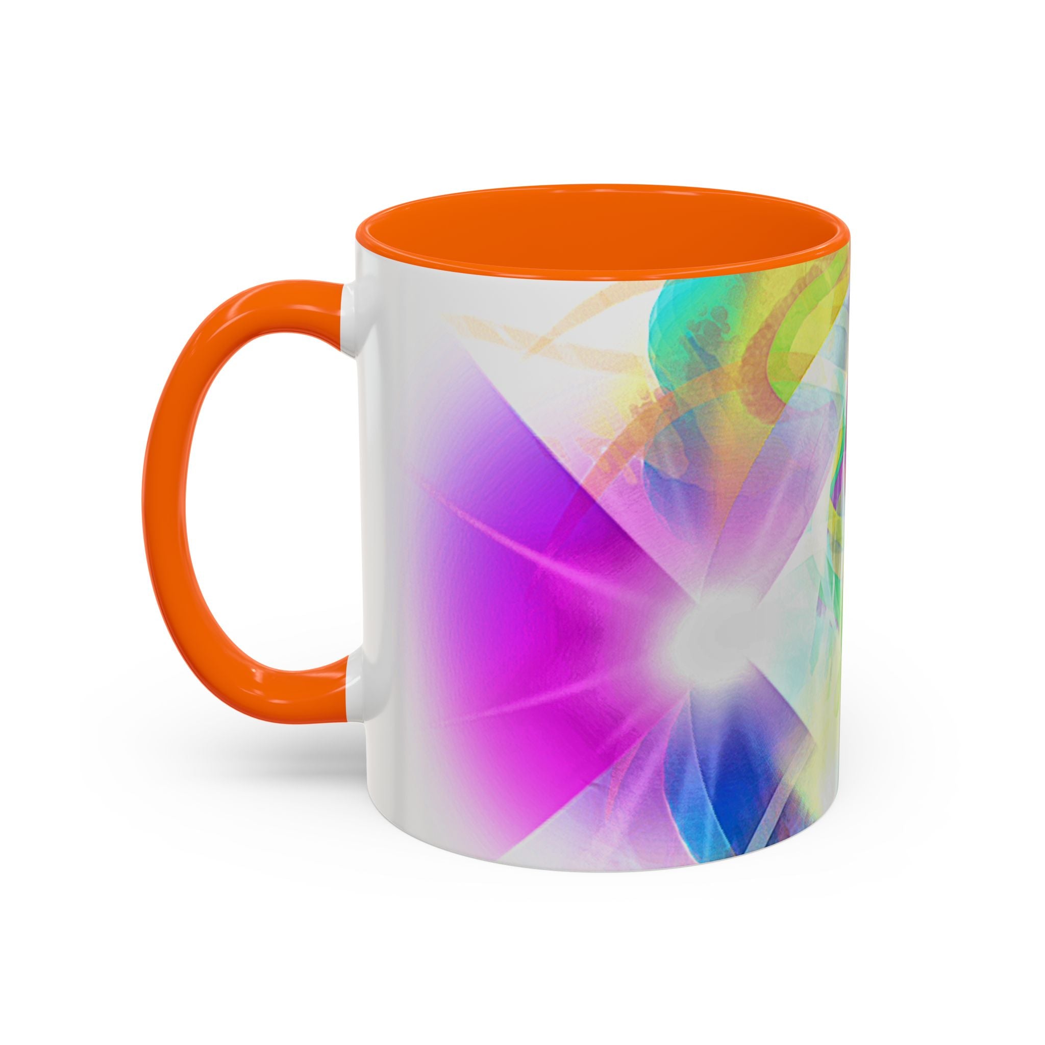 Colorful Heart Coffee Mug – Vibrant Abstract Love Accent Mug (11/15oz)