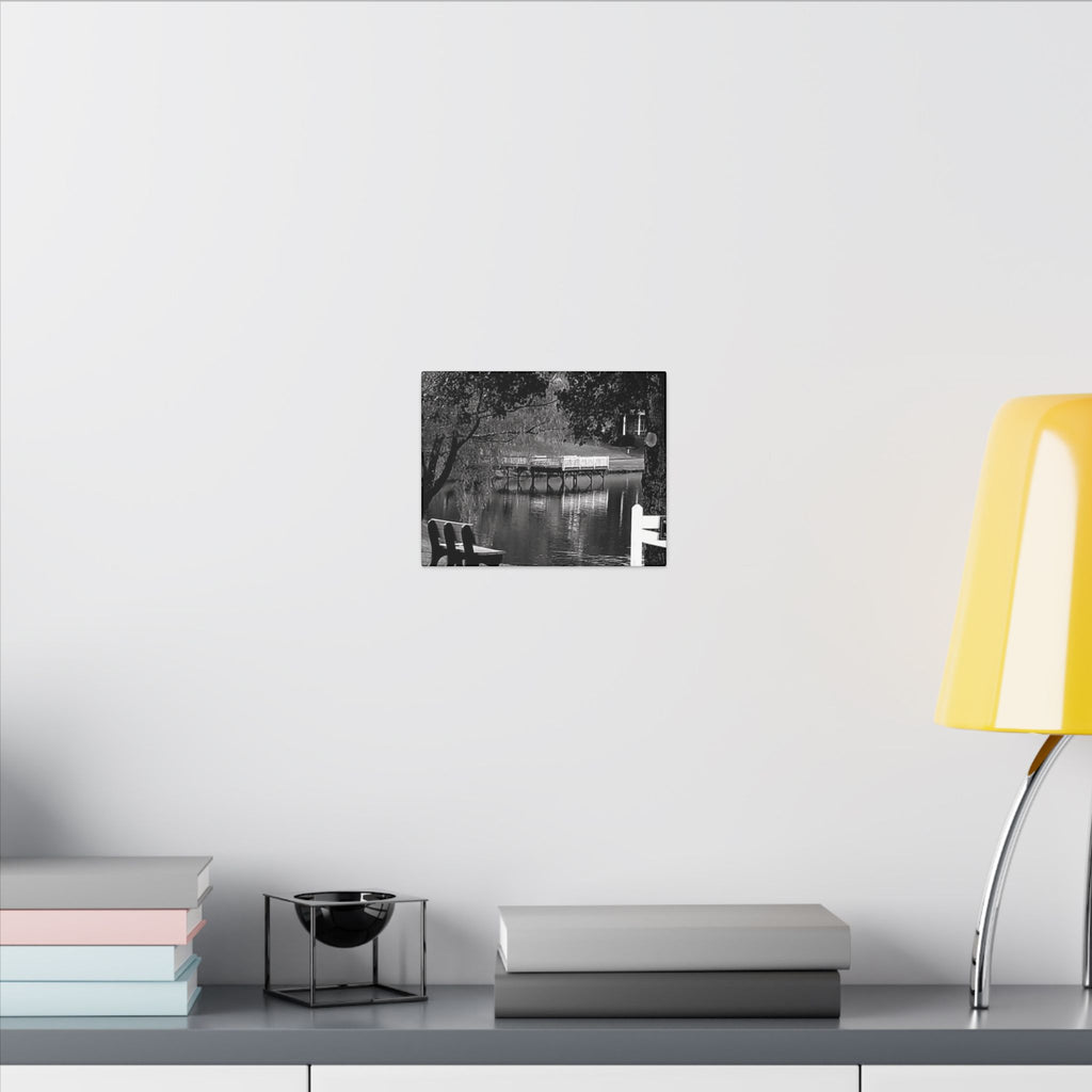 Black and White Canvas Wall Art - Tranquil Landscape Decor