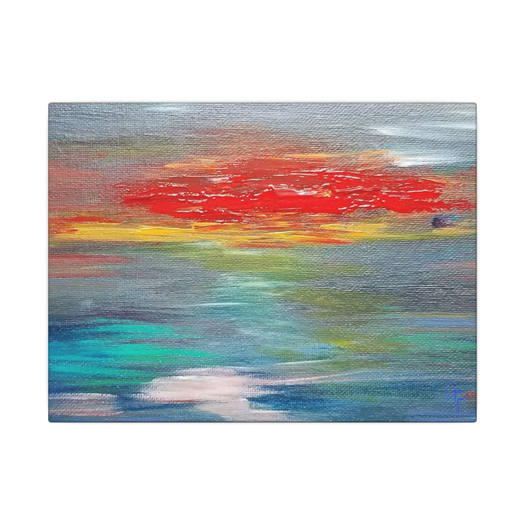 Abstract Sunset Matte Canvas Wall Art