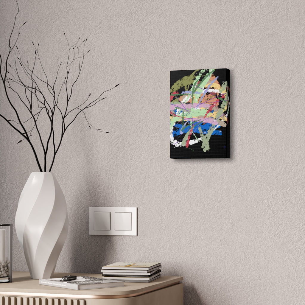 Abstract Color Splash Canvas Print — Vibrant Modern Wall Art (Stretched 1.5")