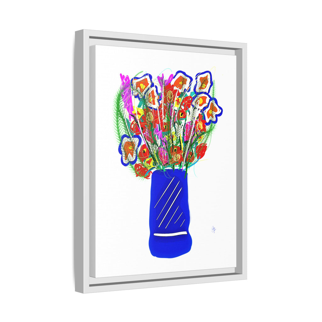 Floral Bouquet Matte Canvas Print — Framed Wall Art