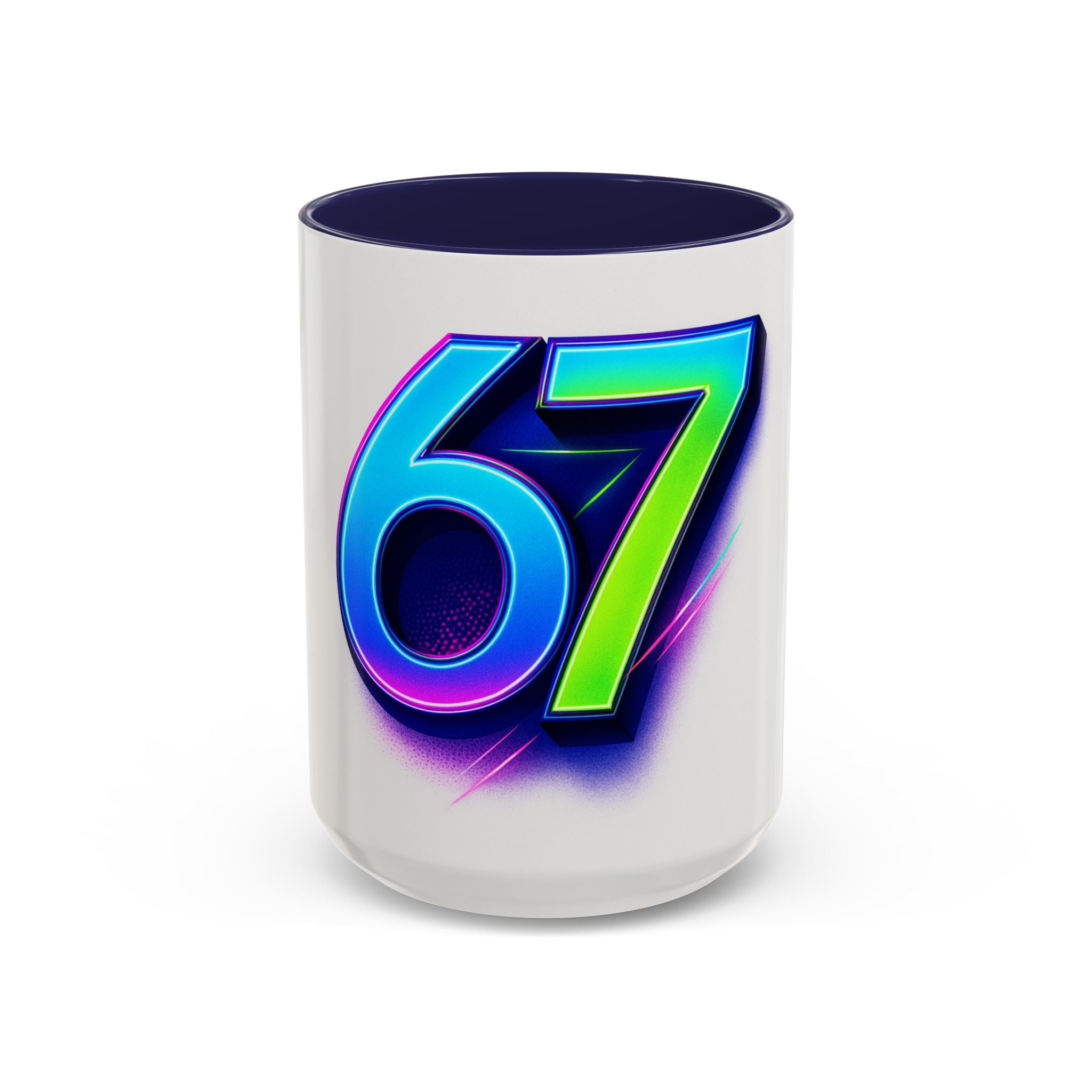 Accent Coffee Mug — Numbers 6 & 7 Kids Design (11/15 oz)
