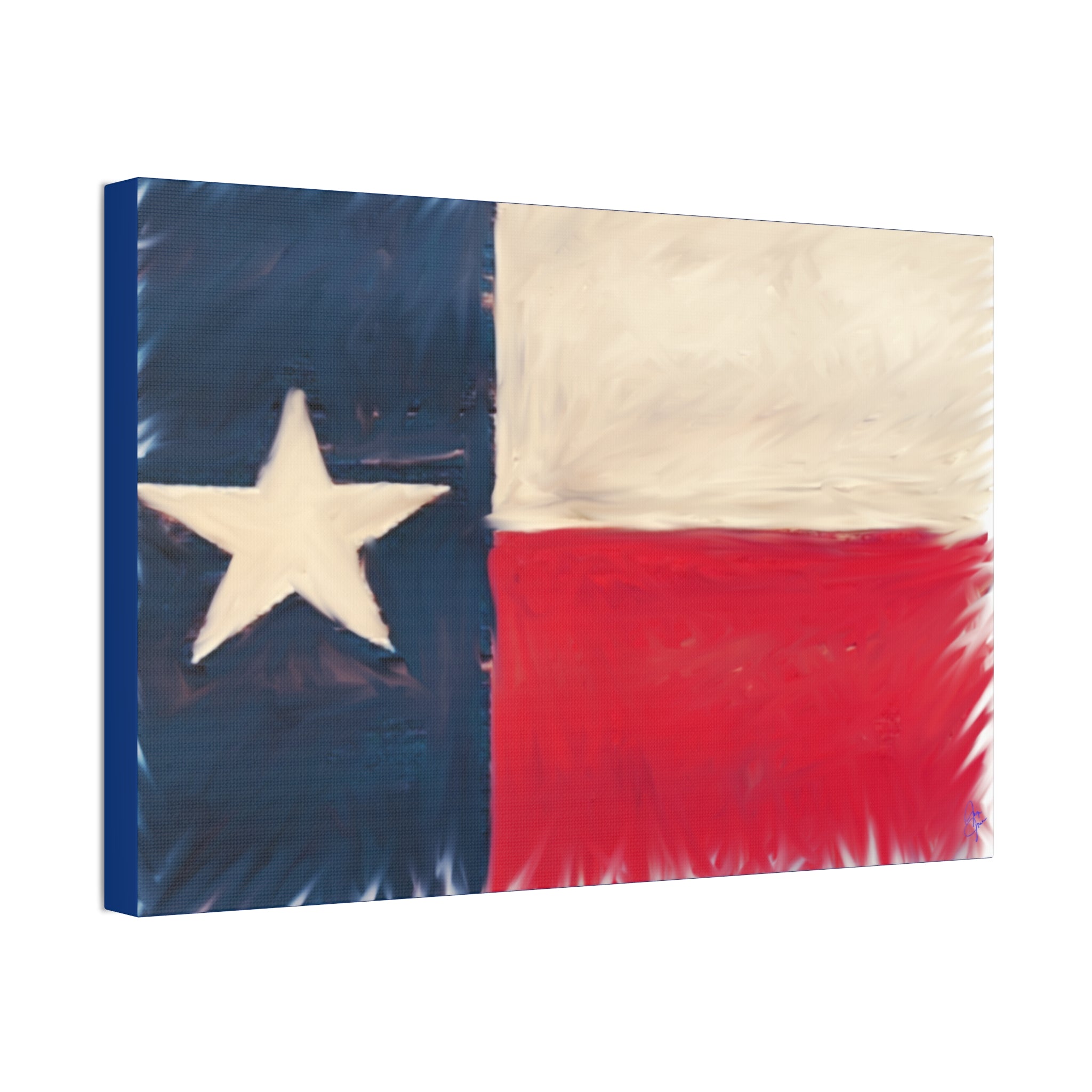 Texas Pride Canvas Stretched 1.5" - Patriotic Home Wall Art