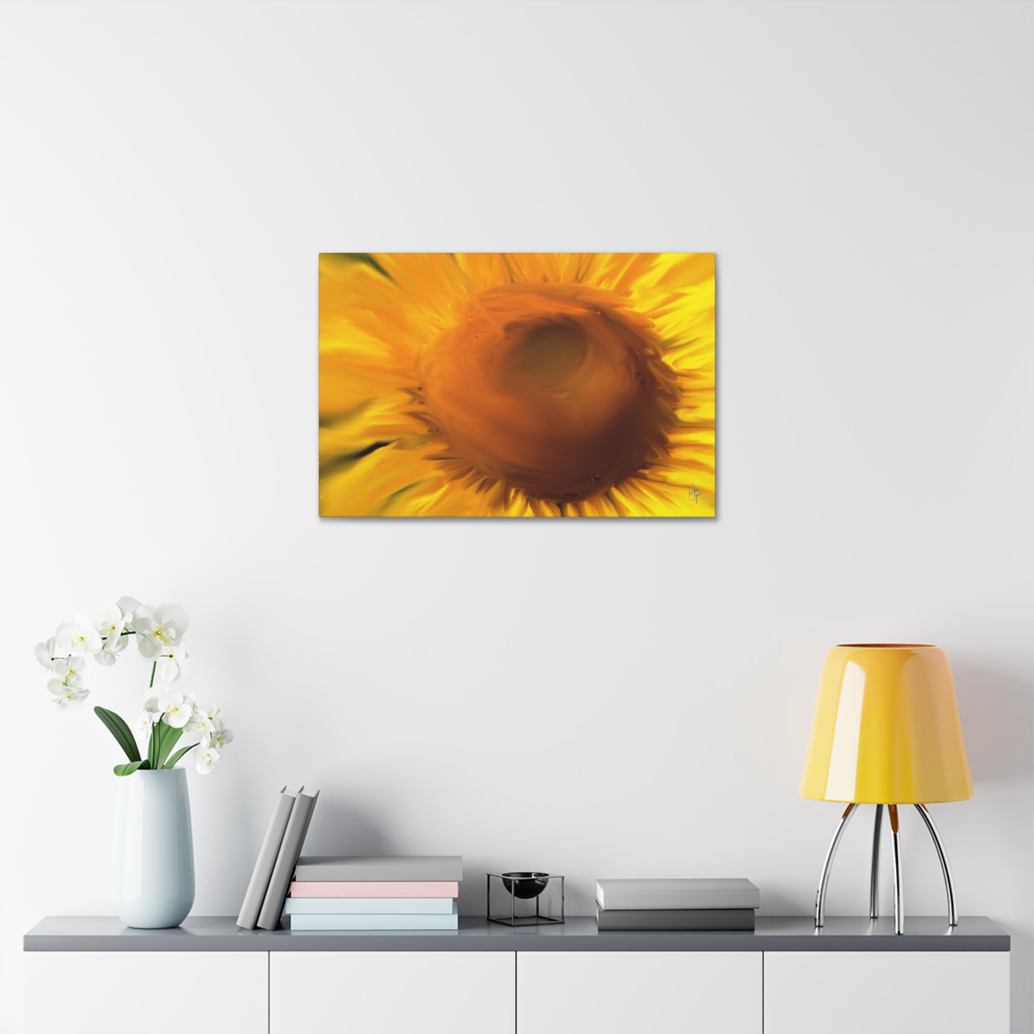 Sunflower Canvas Wall Art — Vibrant Floral Stretched Canvas