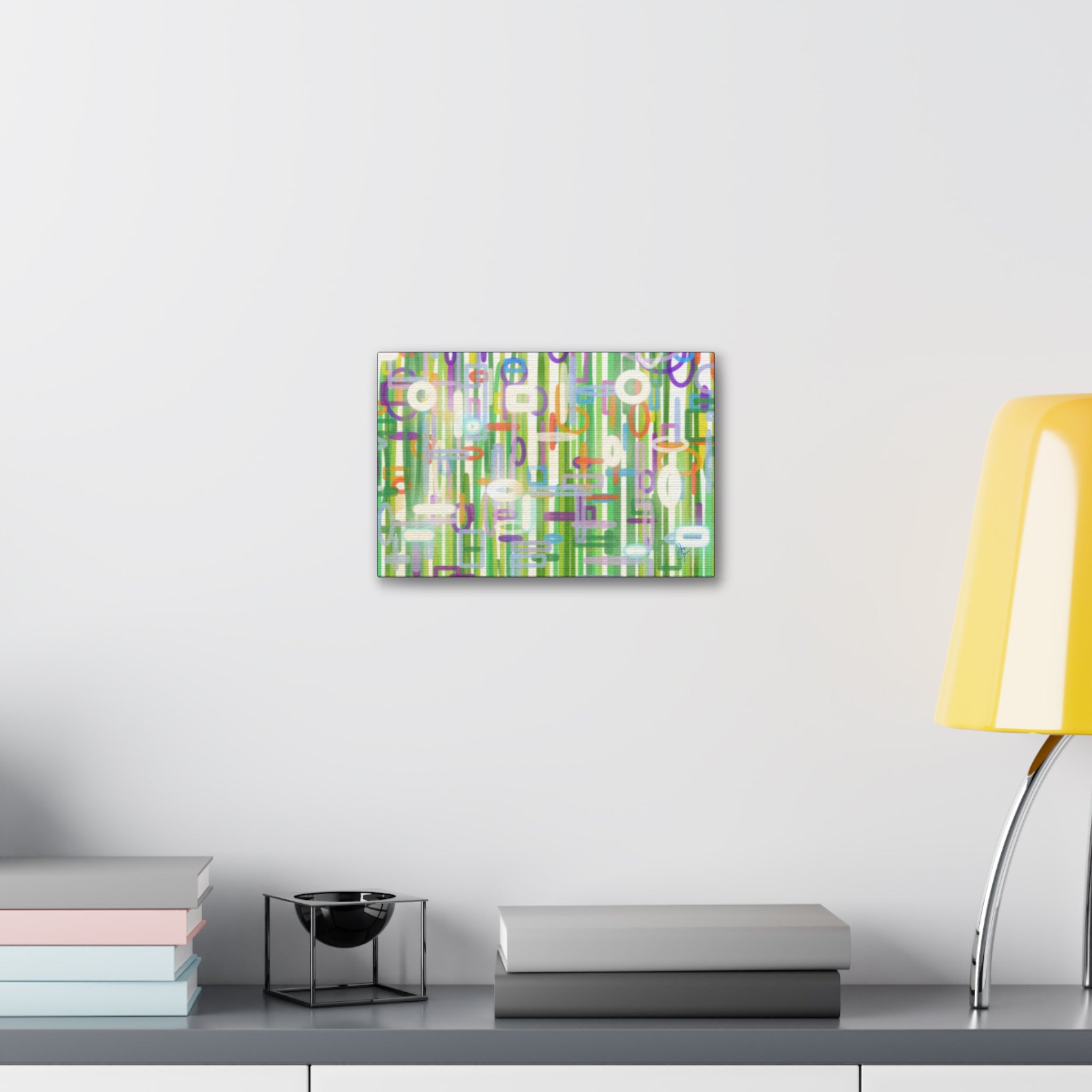 Contemporary Flower Garden Canvas Stretched 1.5"