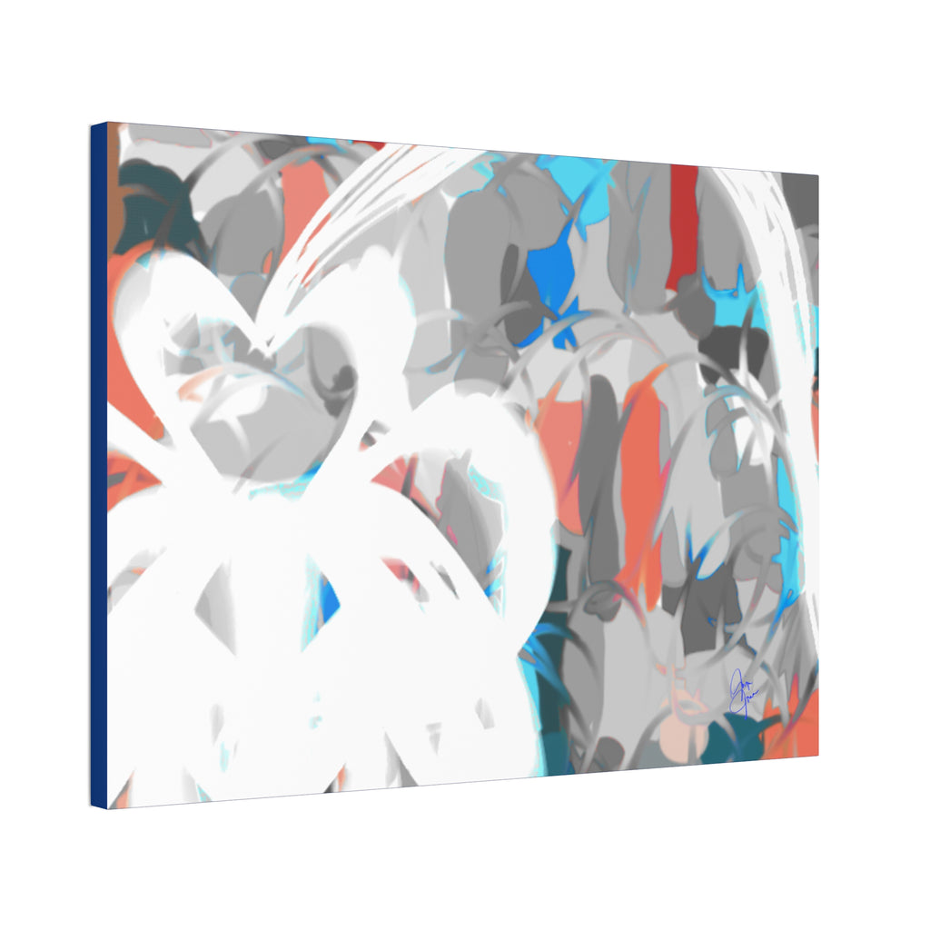 Abstract Coastal Breeze Canvas Print — Modern Stretched Wall Art
