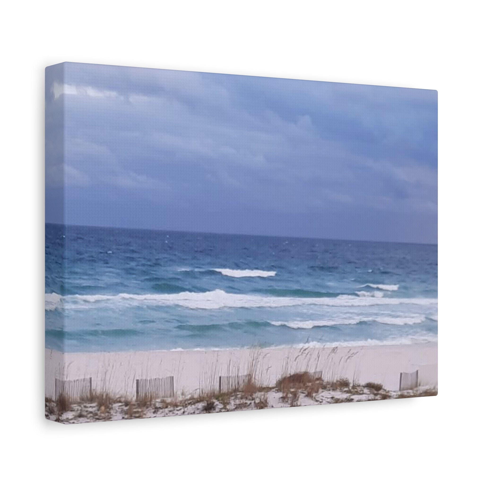 Coastal Waves Matte Canvas Print — Stretched Beach Wall Art