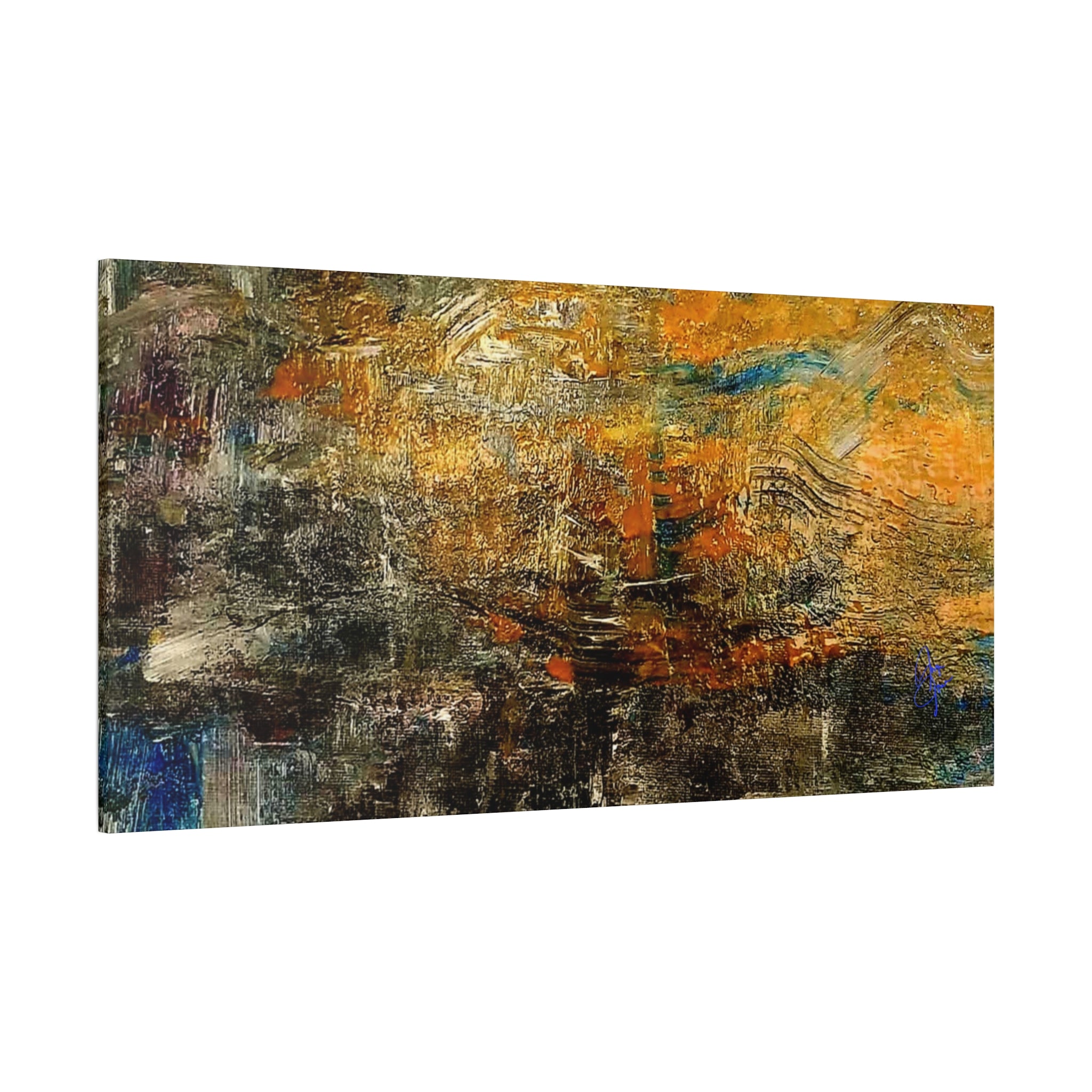 Abstract Autumn Texture Matte Canvas Print — Stretched Wall Art