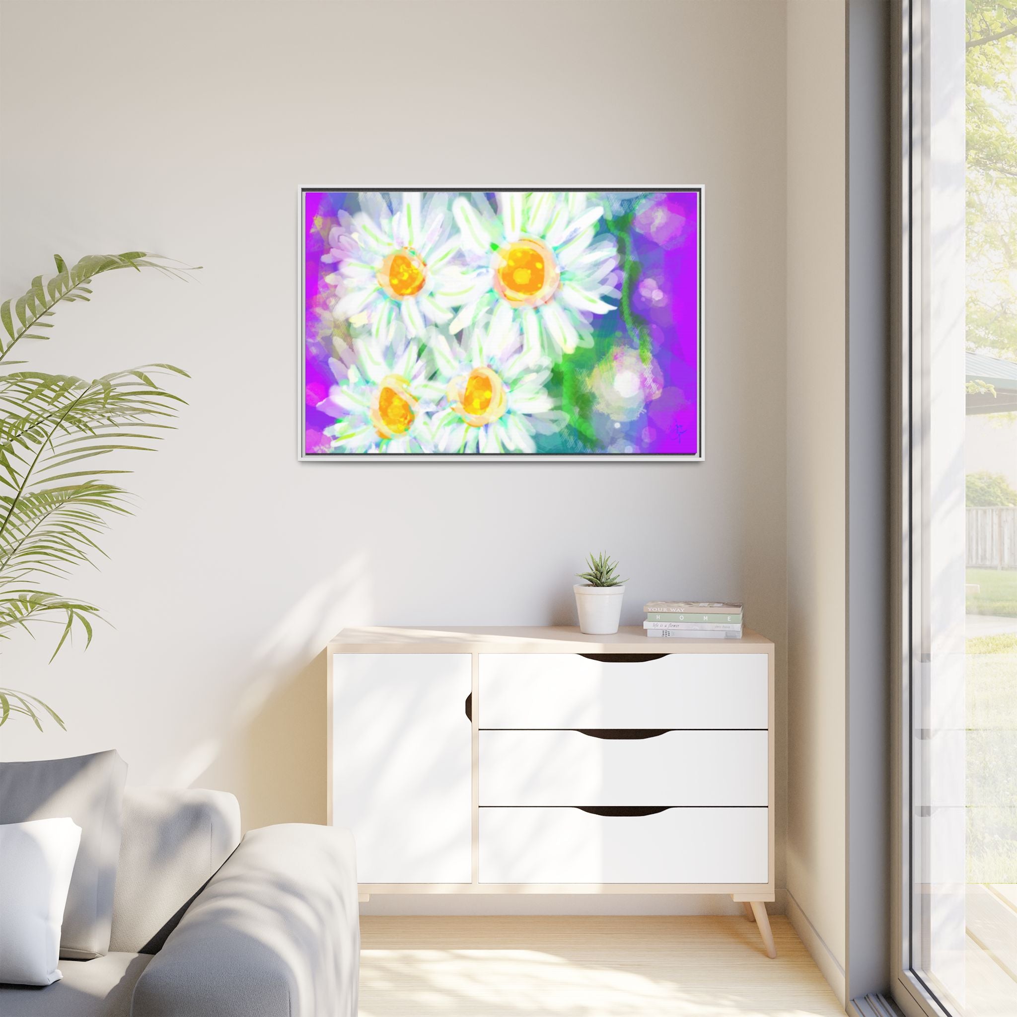 Matte Canvas, Framed (Multi-color)