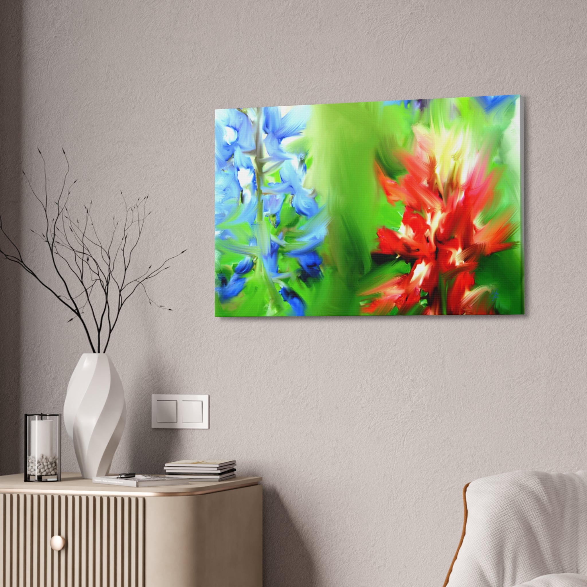Texas Girl Bluebonnet Canvas