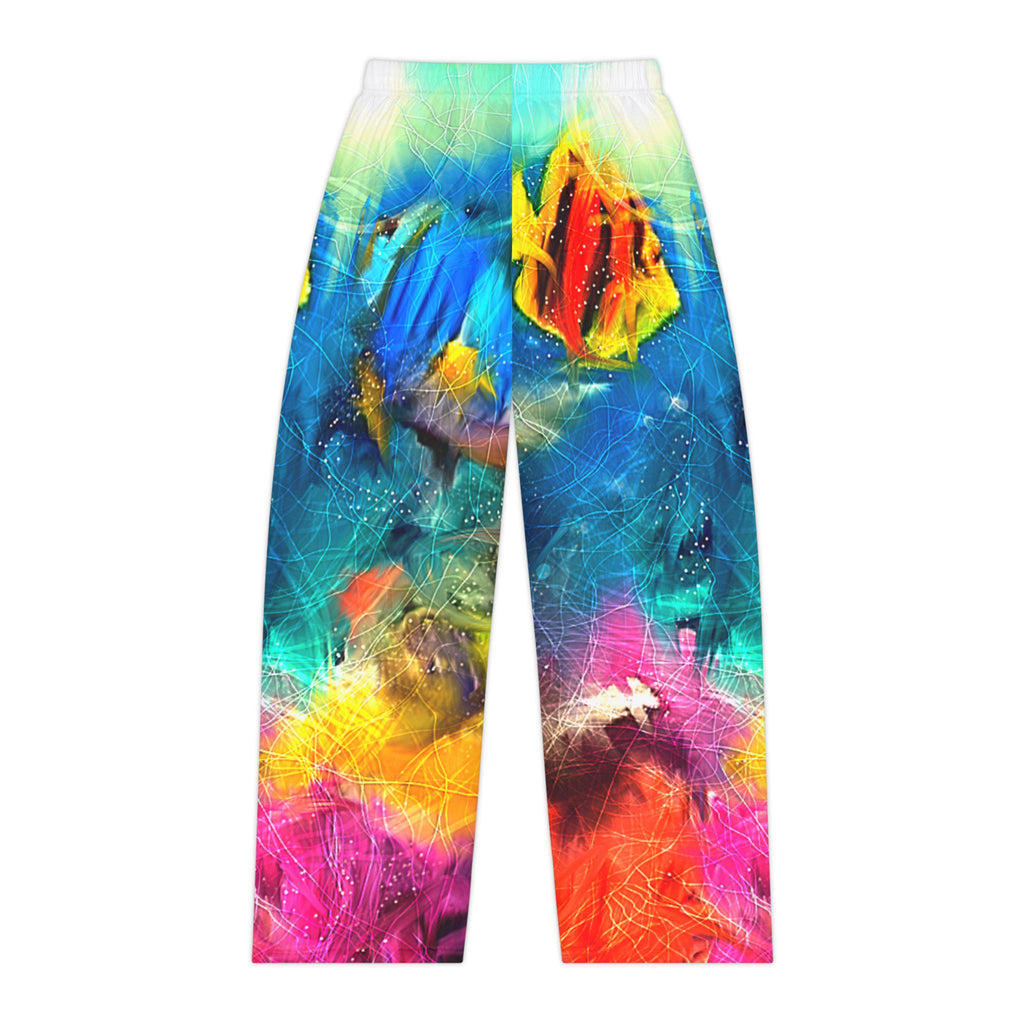 Colorful Reef Women's Pajama Pants — Vibrant Tropical Fish All-Over Print