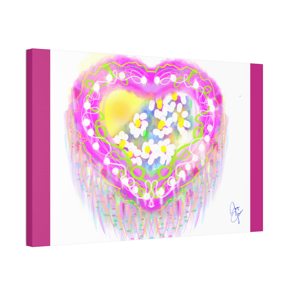 Daisy Burst Canvas Art — Bright Floral Stretched Canvas 1.5"
