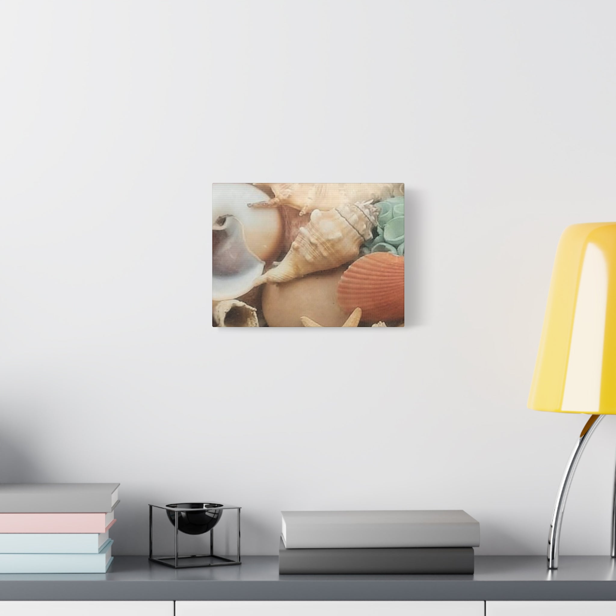 Seashells Beach Canvas Wall Art – Matte Stretched 1.25"