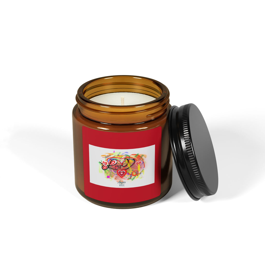 Valentine Scented Soy Candle — Amber Jar (Multi-Size)