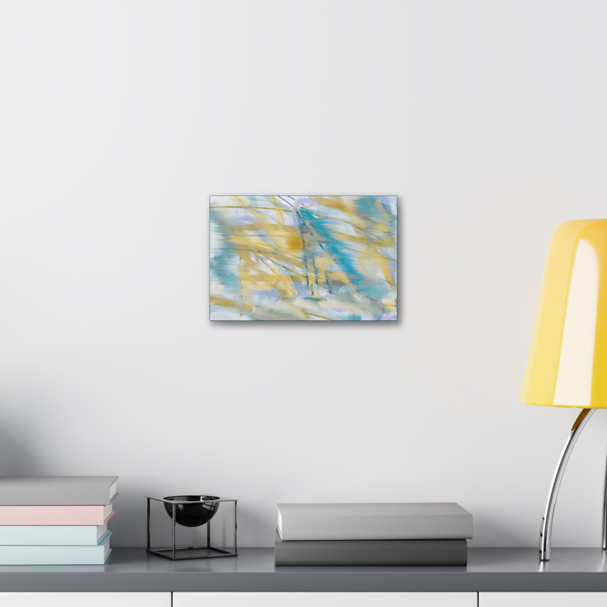 Abstract Coastal Breeze Canvas — Stretched 1.5" Wall Art