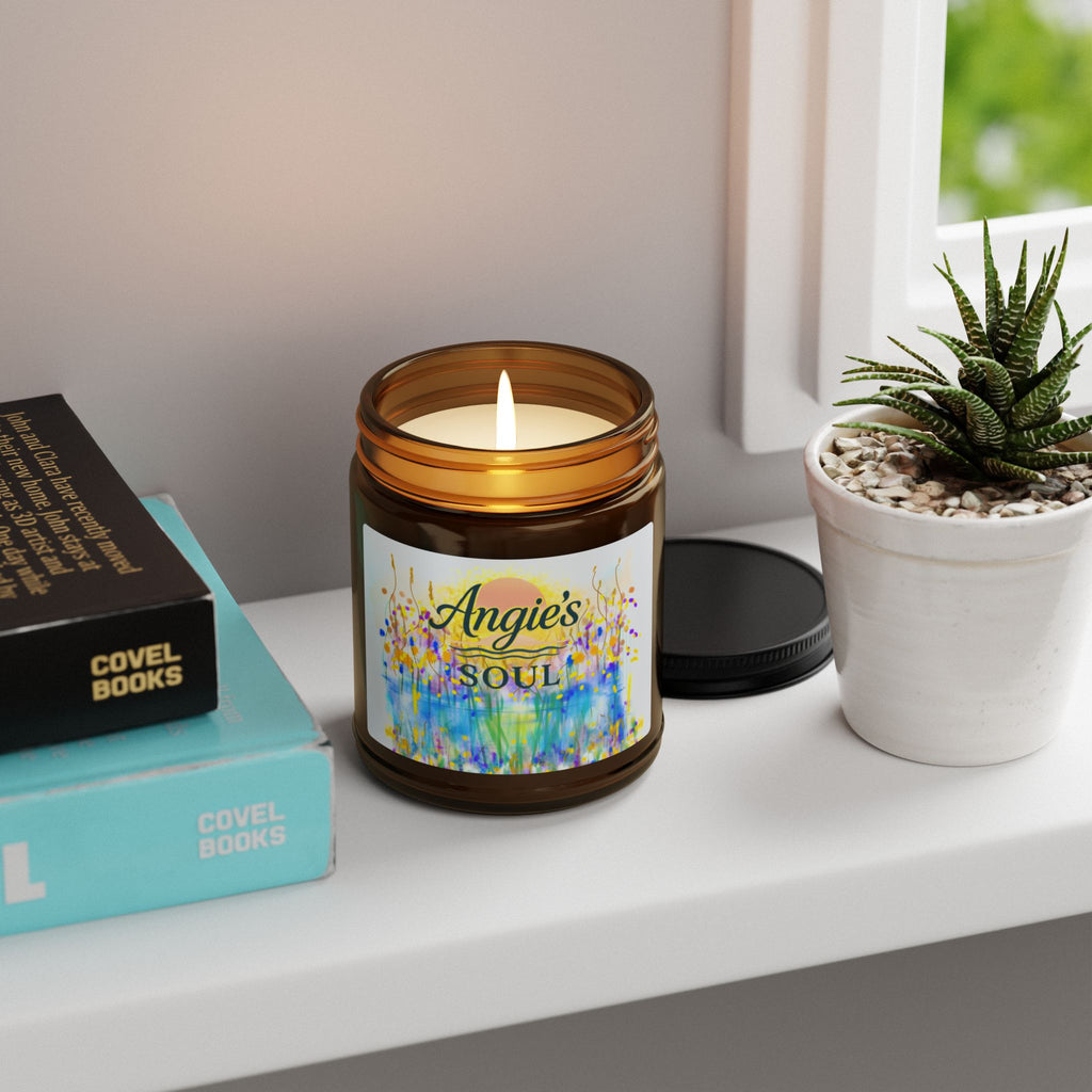 Angie's Soul Scented Soy Candle — Amber Jar Aromatherapy Candle