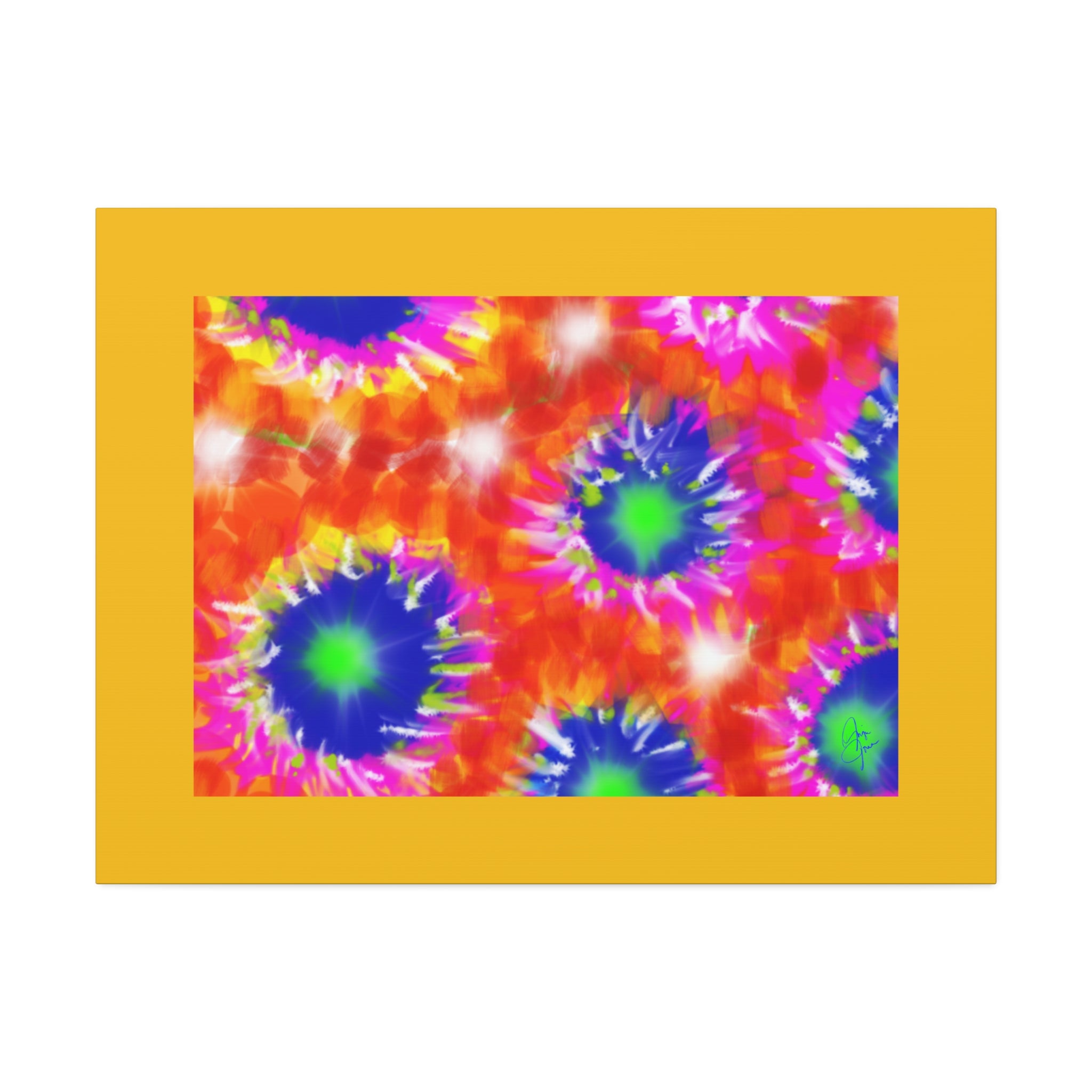 Tie-Dye Burst Canvas Print — Vibrant Abstract Wall Art
