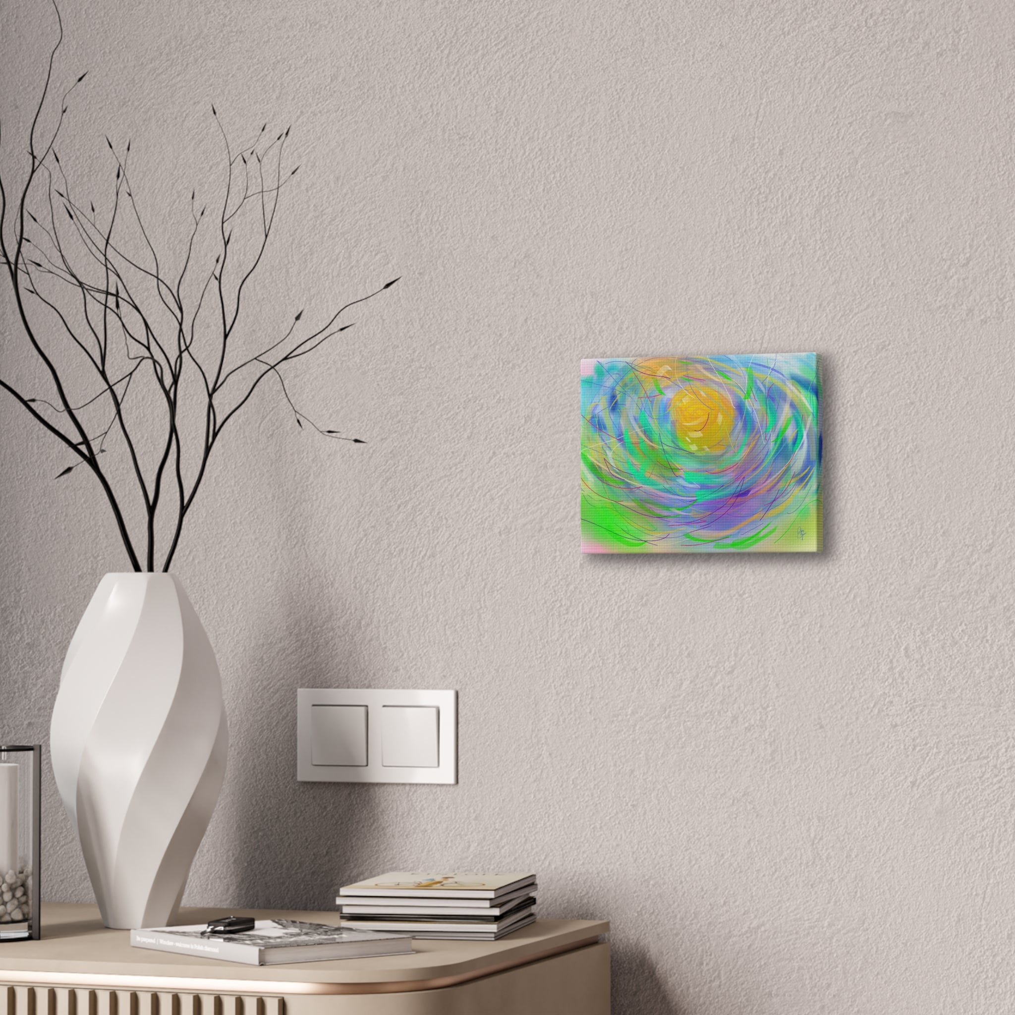 Abstract Floral Canvas
