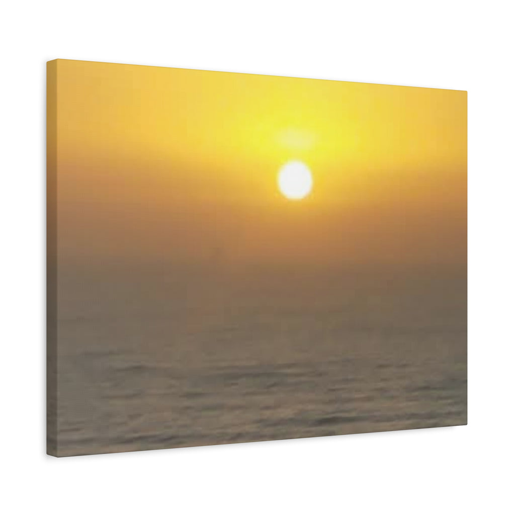 Sunset Ocean Canvas Art Print