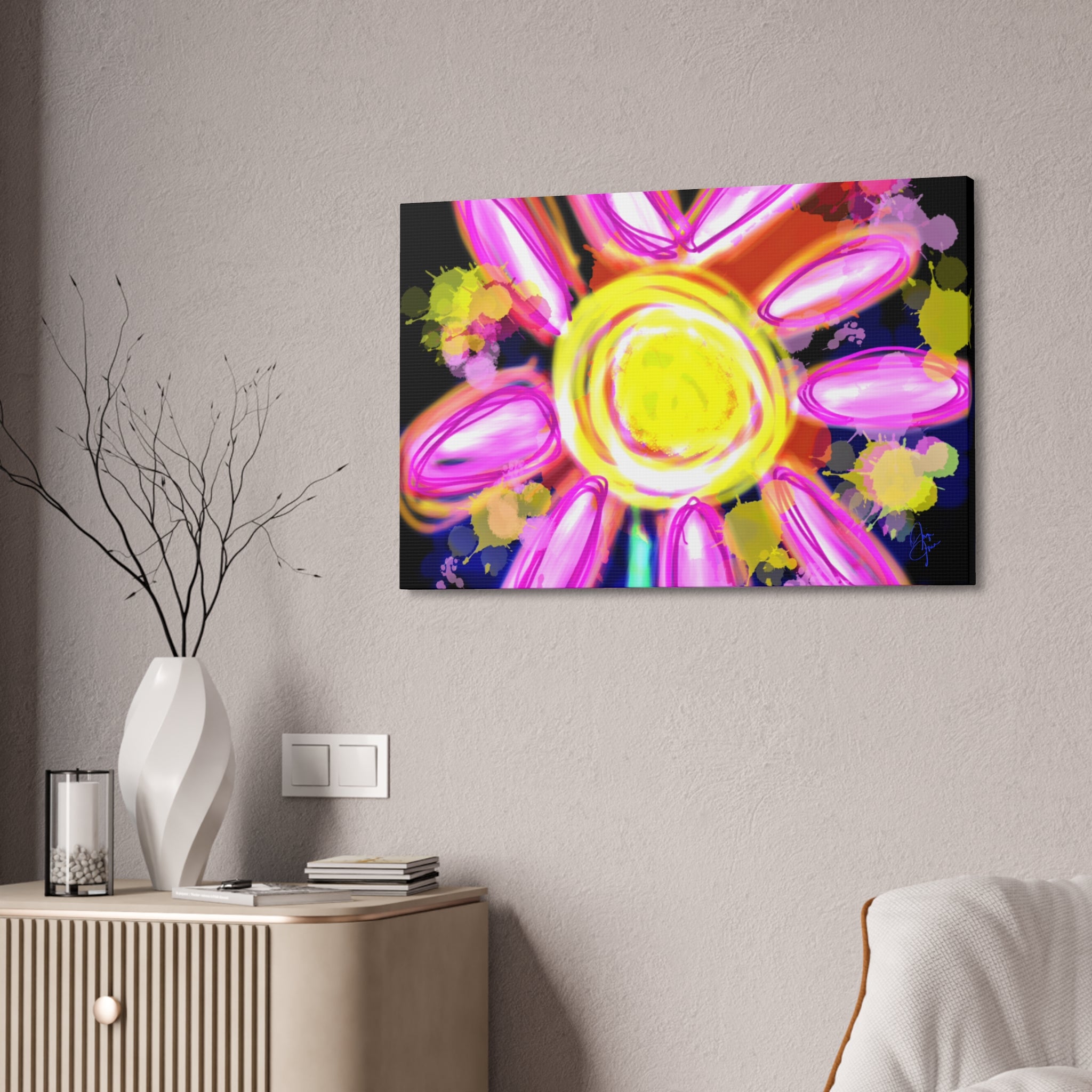 Bright Sunshine Daisy Canvas