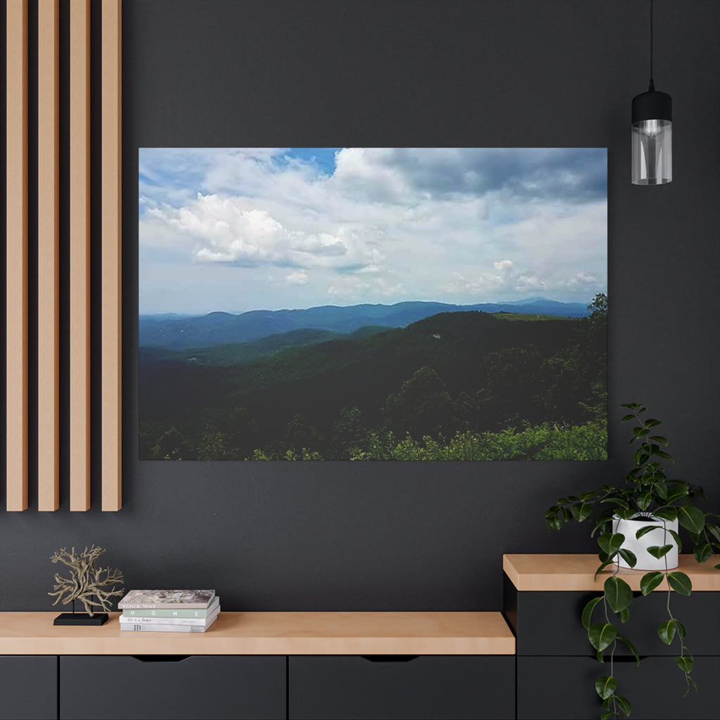 Blue Ridge Mountains Canvas Print — Matte Stretched Wall Art