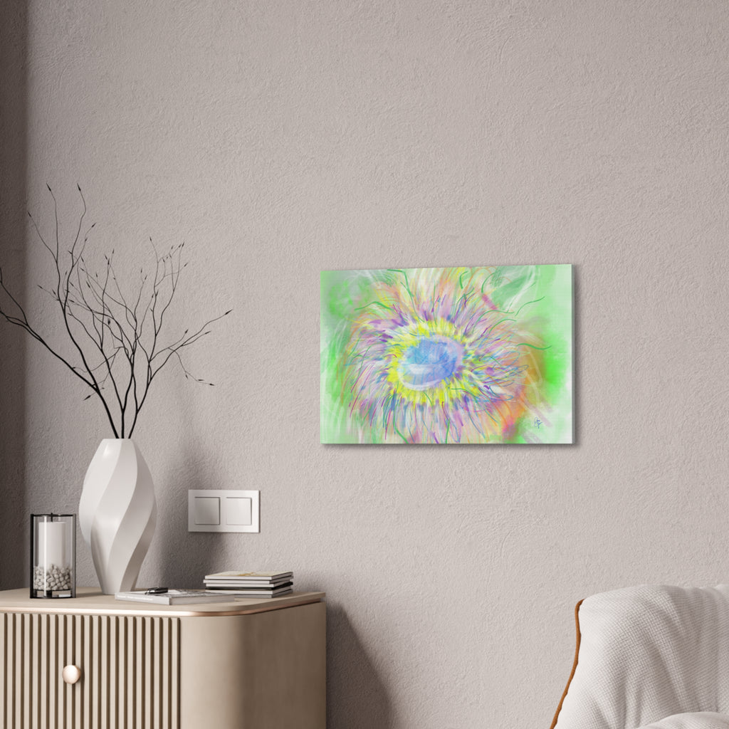 Abstract Pastel Bloom Canvas Print — Floral Wall Art for Living Room & Nursery