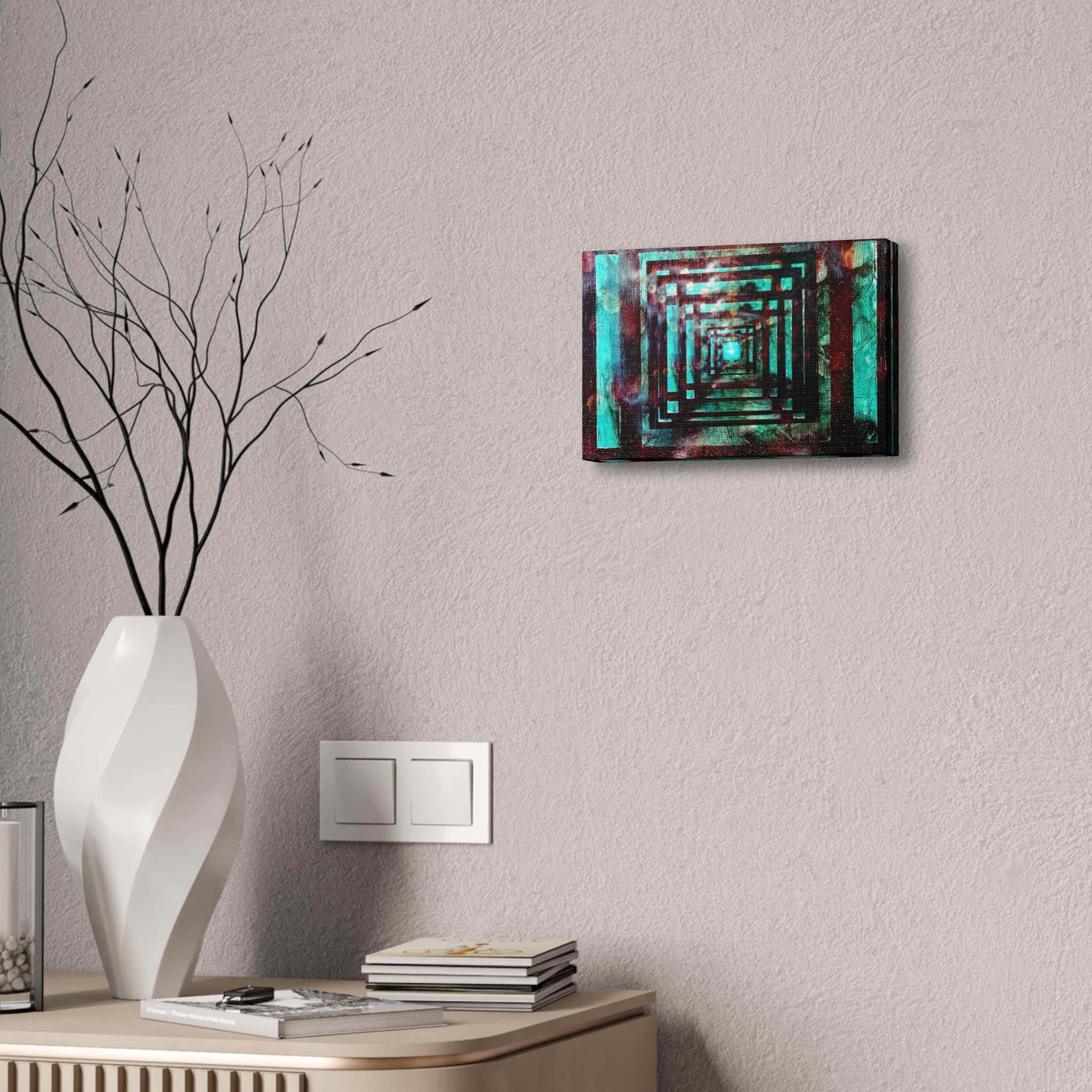 Inspirational Wall Art Canvas — "There's always a light at the end of the tunnel"