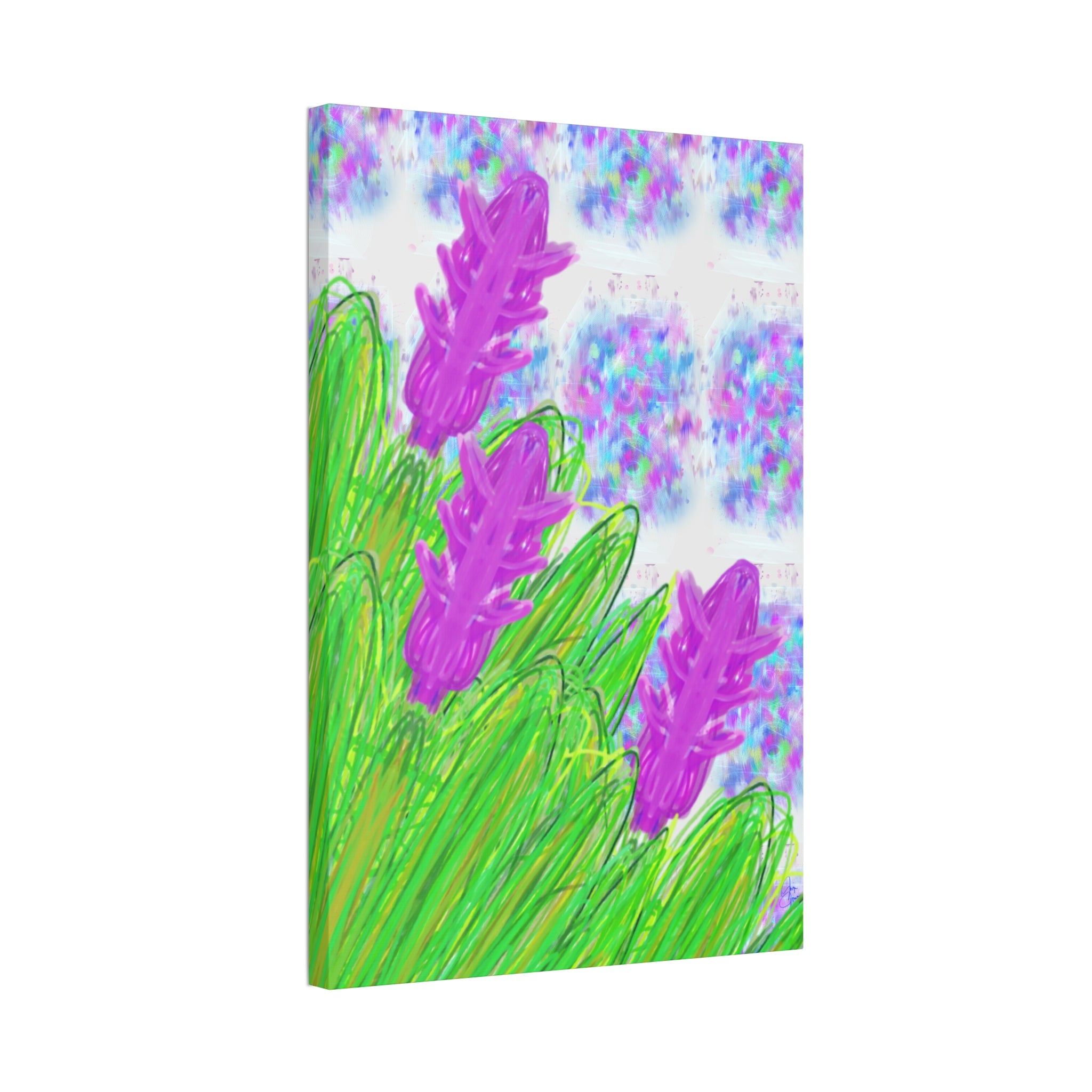 Canvas — Lavender Meadow Stretched Art Print