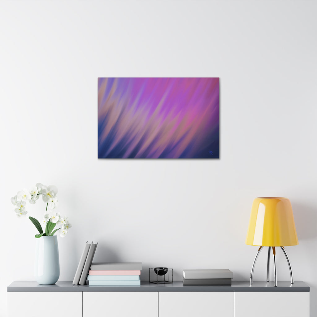 Abstract Purple Gradient Canvas Wall Art — Stretched 1.5"