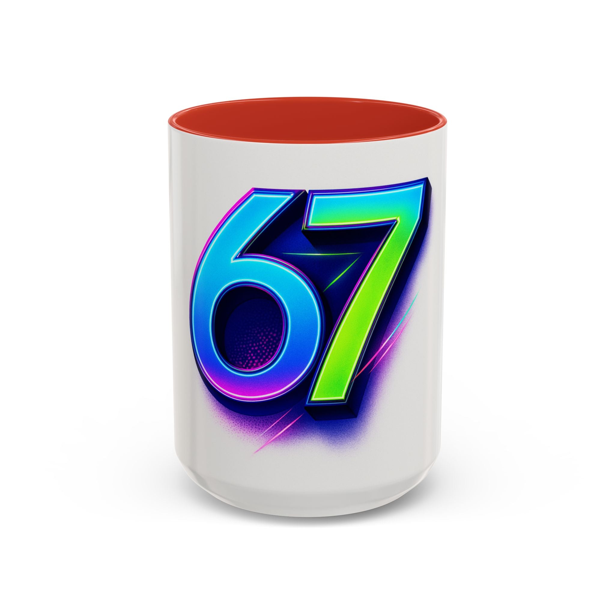 Accent Coffee Mug — Numbers 6 & 7 Kids Design (11/15 oz)