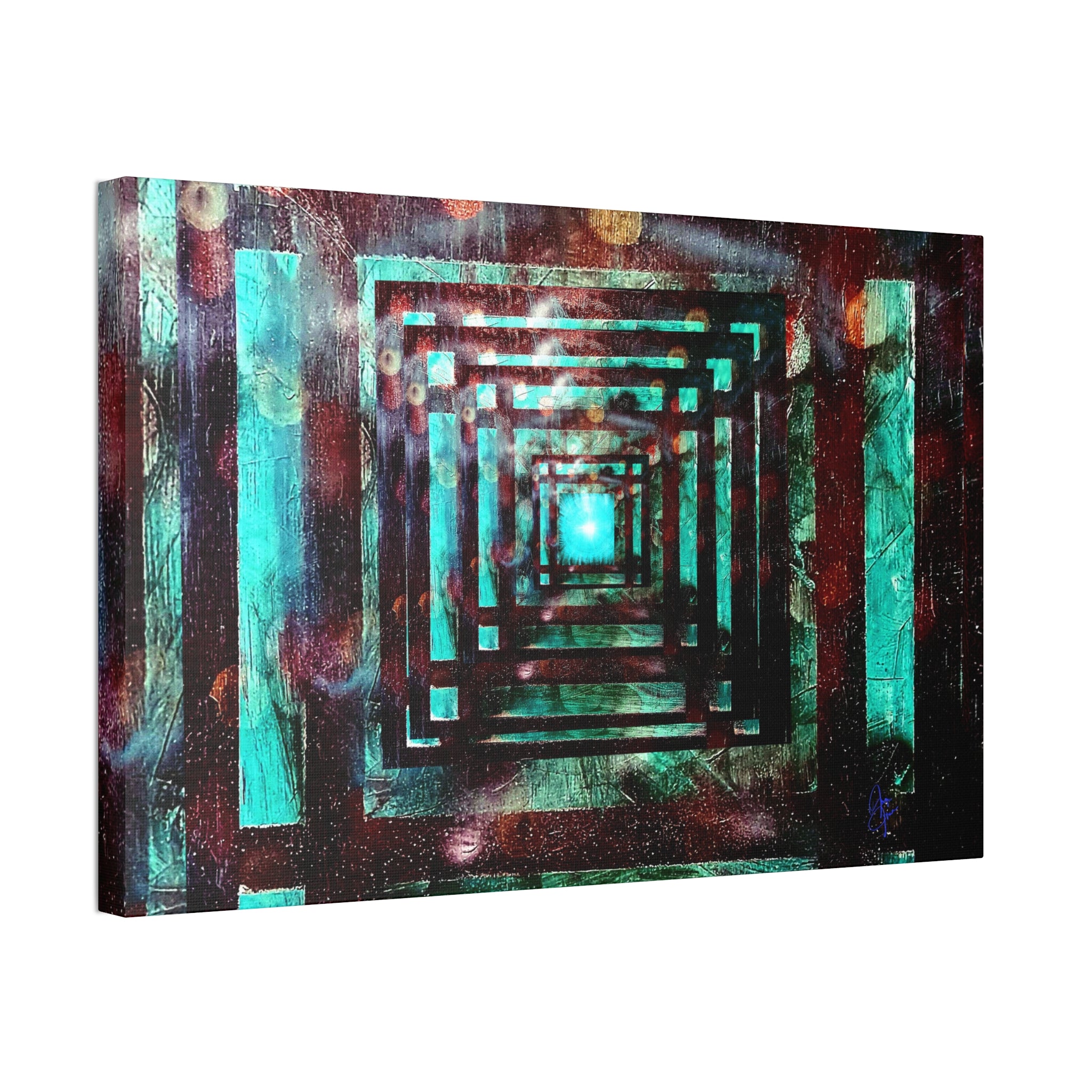 Inspirational Wall Art Canvas — "There's always a light at the end of the tunnel"