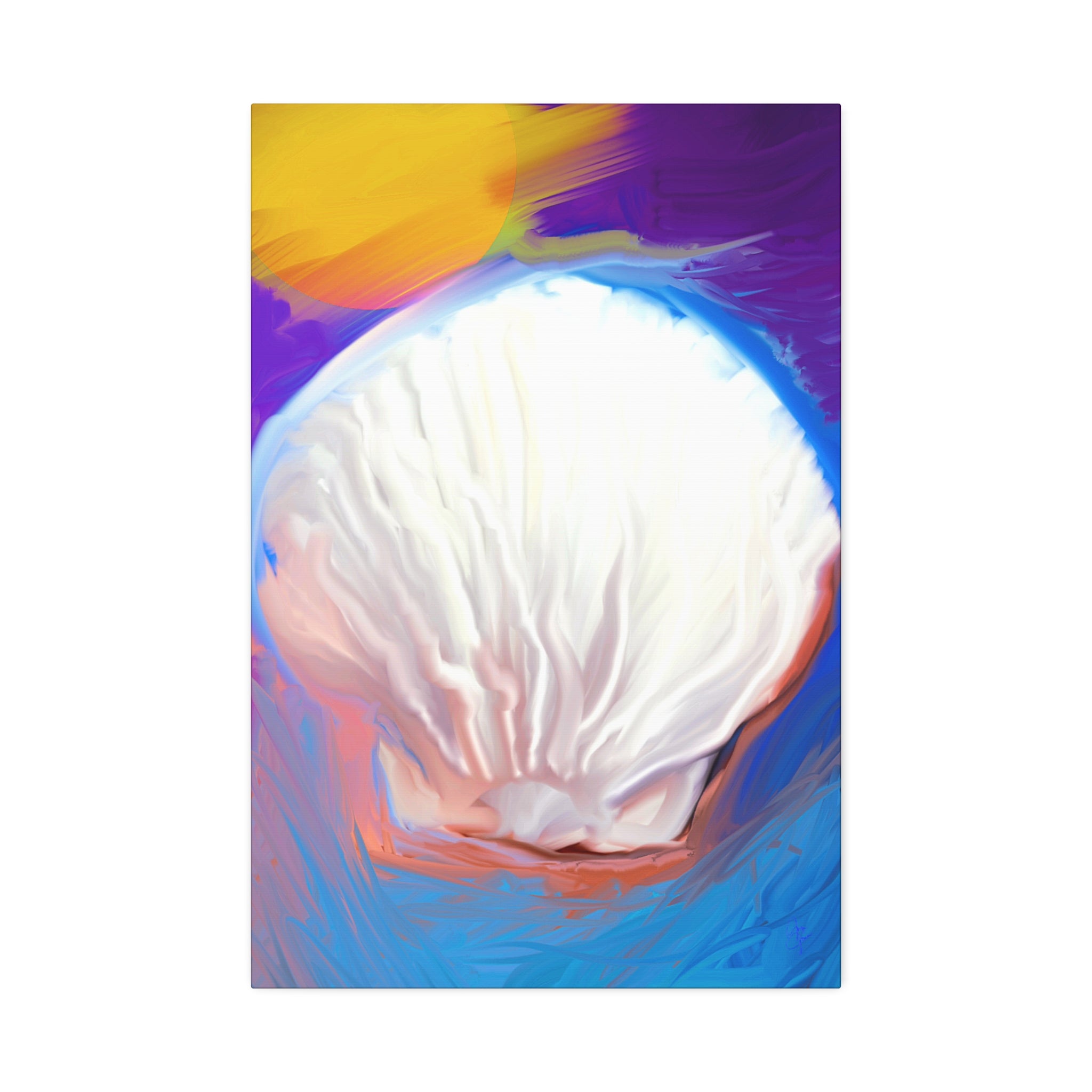 Seashell Dream Canvas Stretch — Pastel Beach Wall Art (1.5" Stretched)