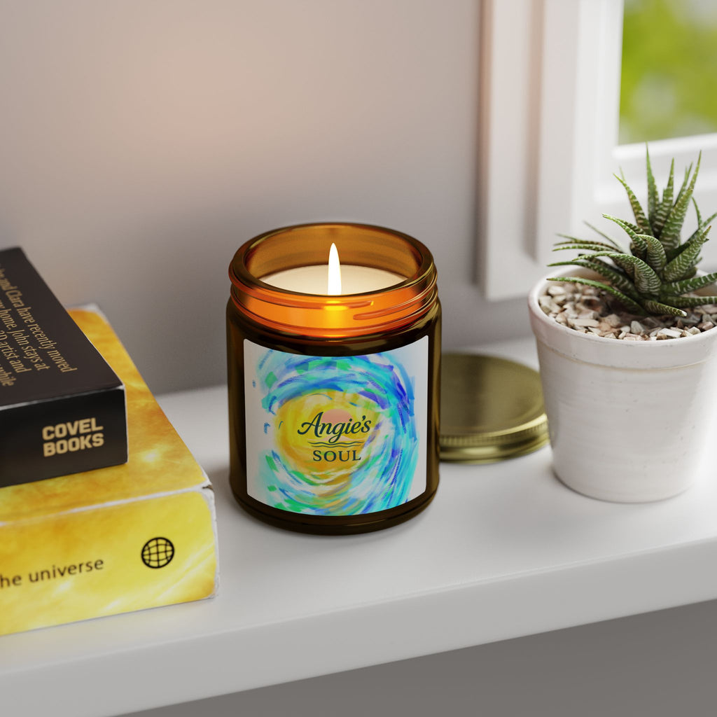 Coconut Apricot Scented Candle (4oz/9oz) — "Angie’s Soul" Jar Candle