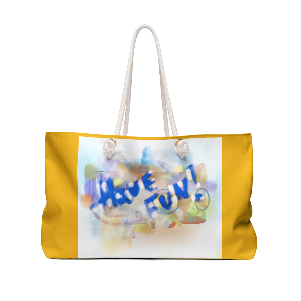 Have Fun Weekender Bag — Colorful Beach Travel Tote