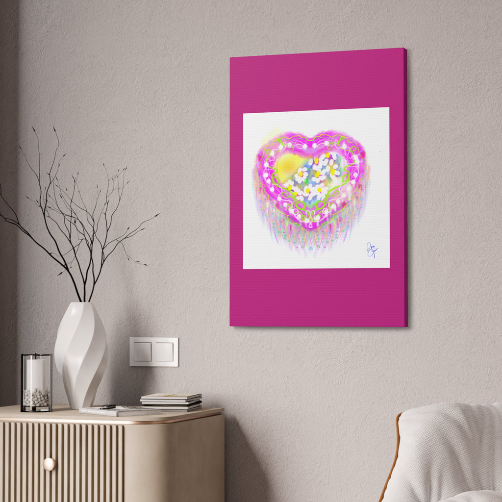 Daisy Burst Canvas Art — Bright Floral Stretched Canvas 1.5"
